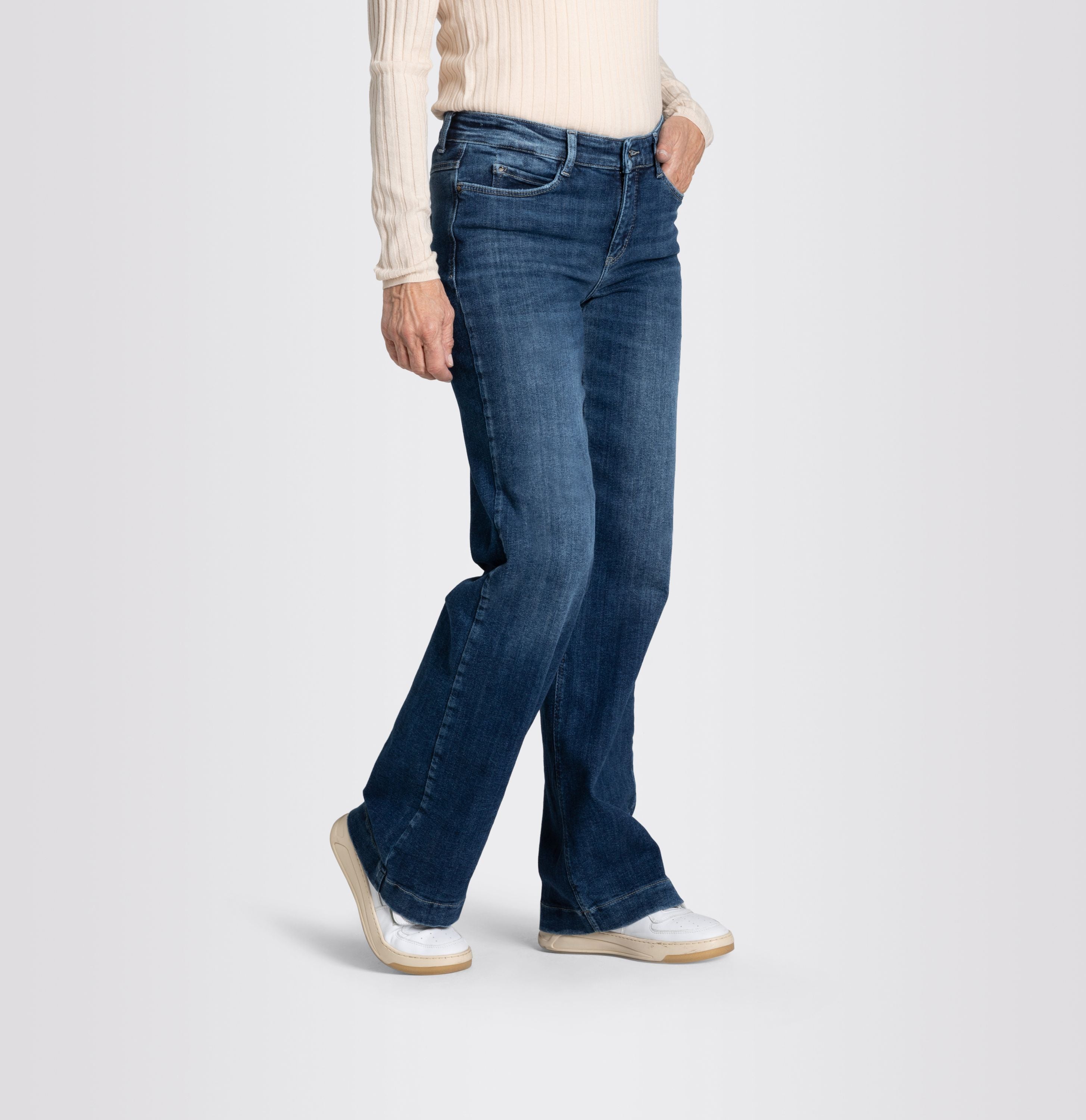 MAC JEANS - DREAM WIDE, Authentic mega flex - Wide Fit - 5439-90-0358L-D574 - blau