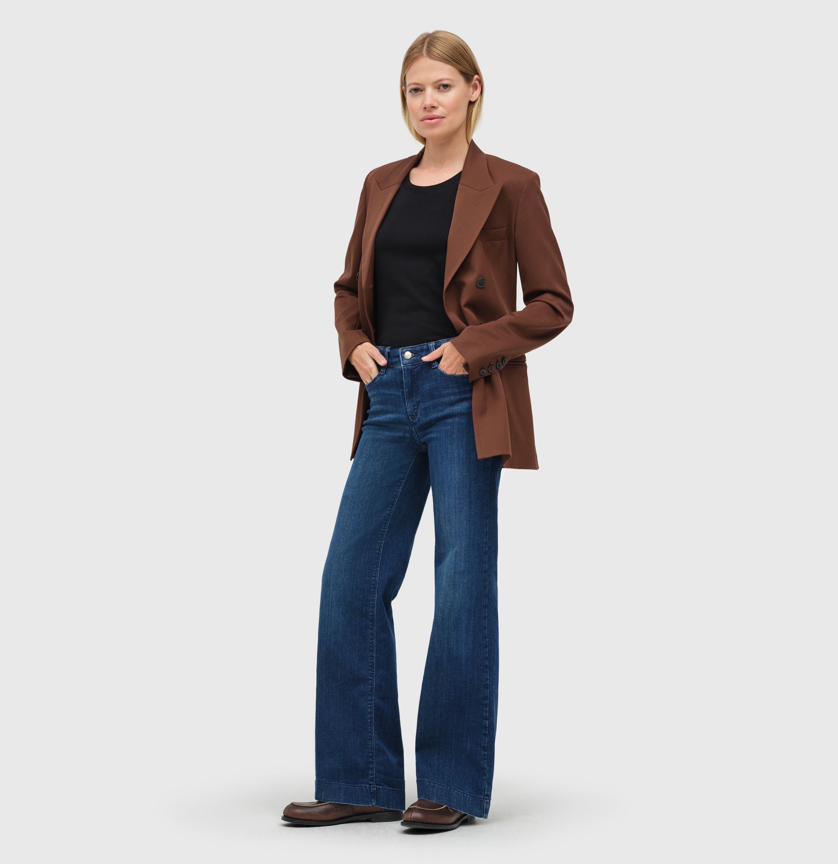 MAC JEANS - DREAM WIDE, Authentic mega flex - Wide Fit - 5439-90-0358L-D574 - blau