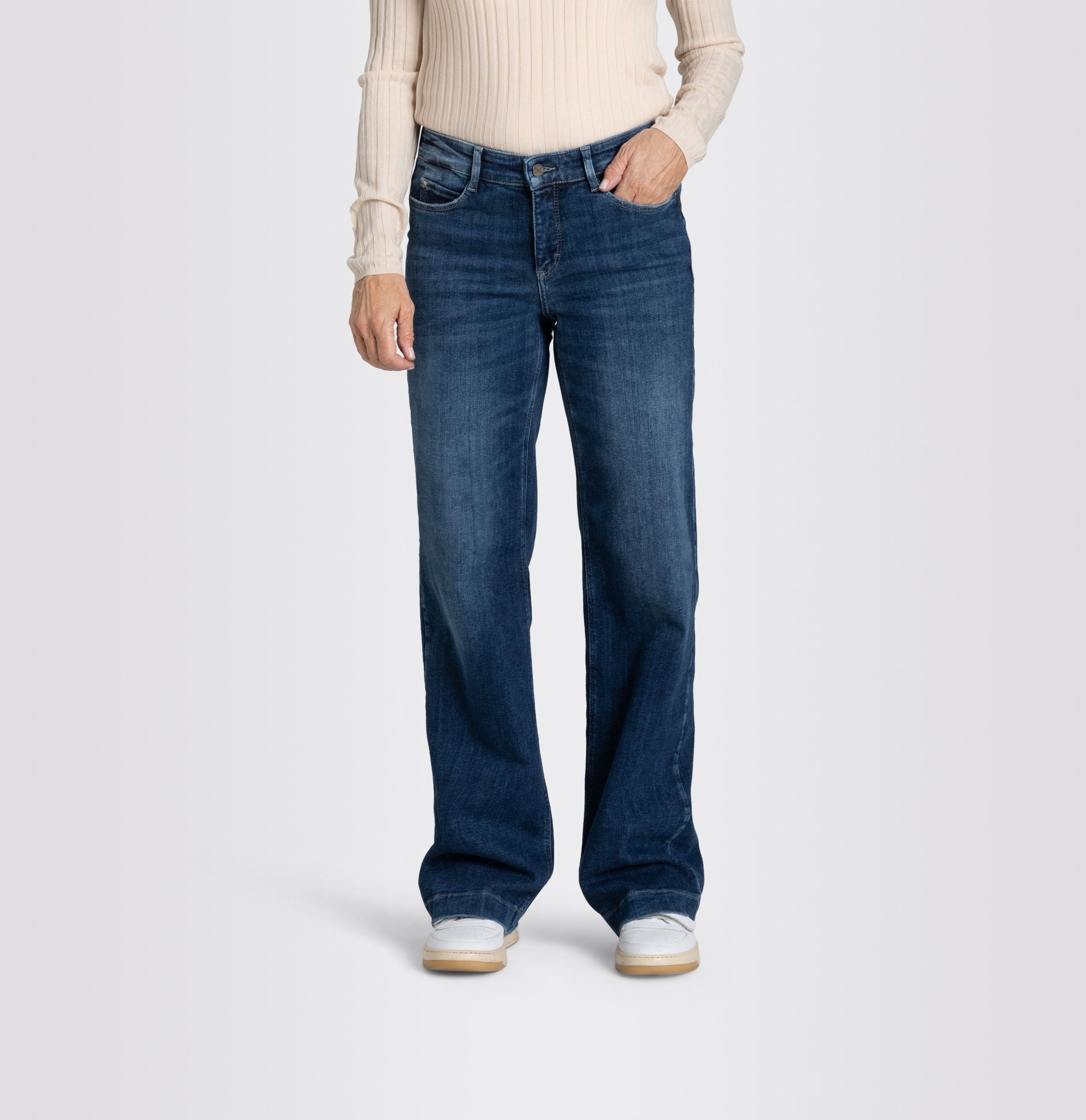 MAC JEANS - DREAM WIDE, Authentic mega flex - Wide Fit - 5439-90-0358L-D574 - blau