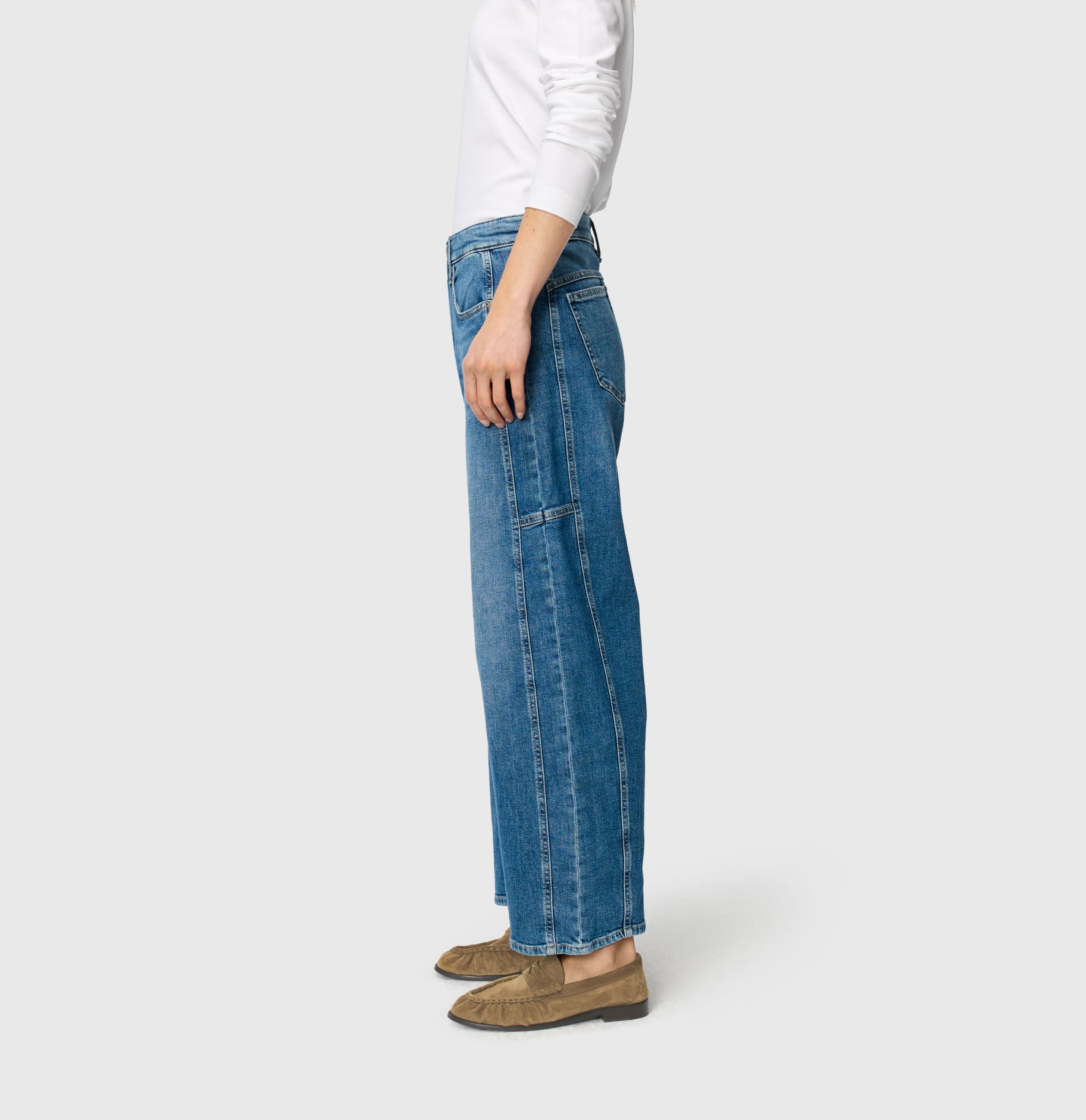 MAC JEANS - OHIO, Auth. comfort vintage denim - Barrel Fit - 3126-90-0333L-D576 - blau
