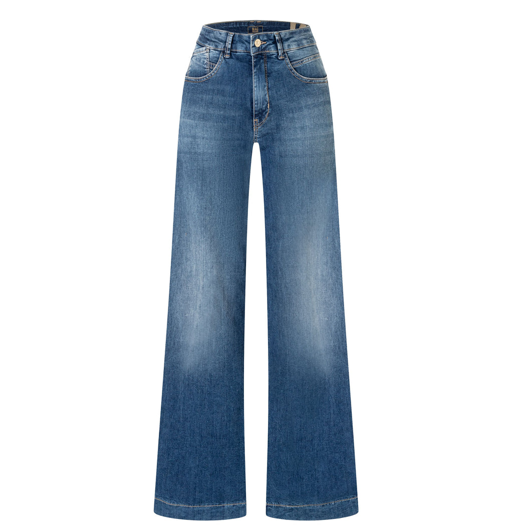 MAC JEANS - RICH PALAZZO, Light weight denim - Wide Fit - 5233-90-0391L-D585 - blau