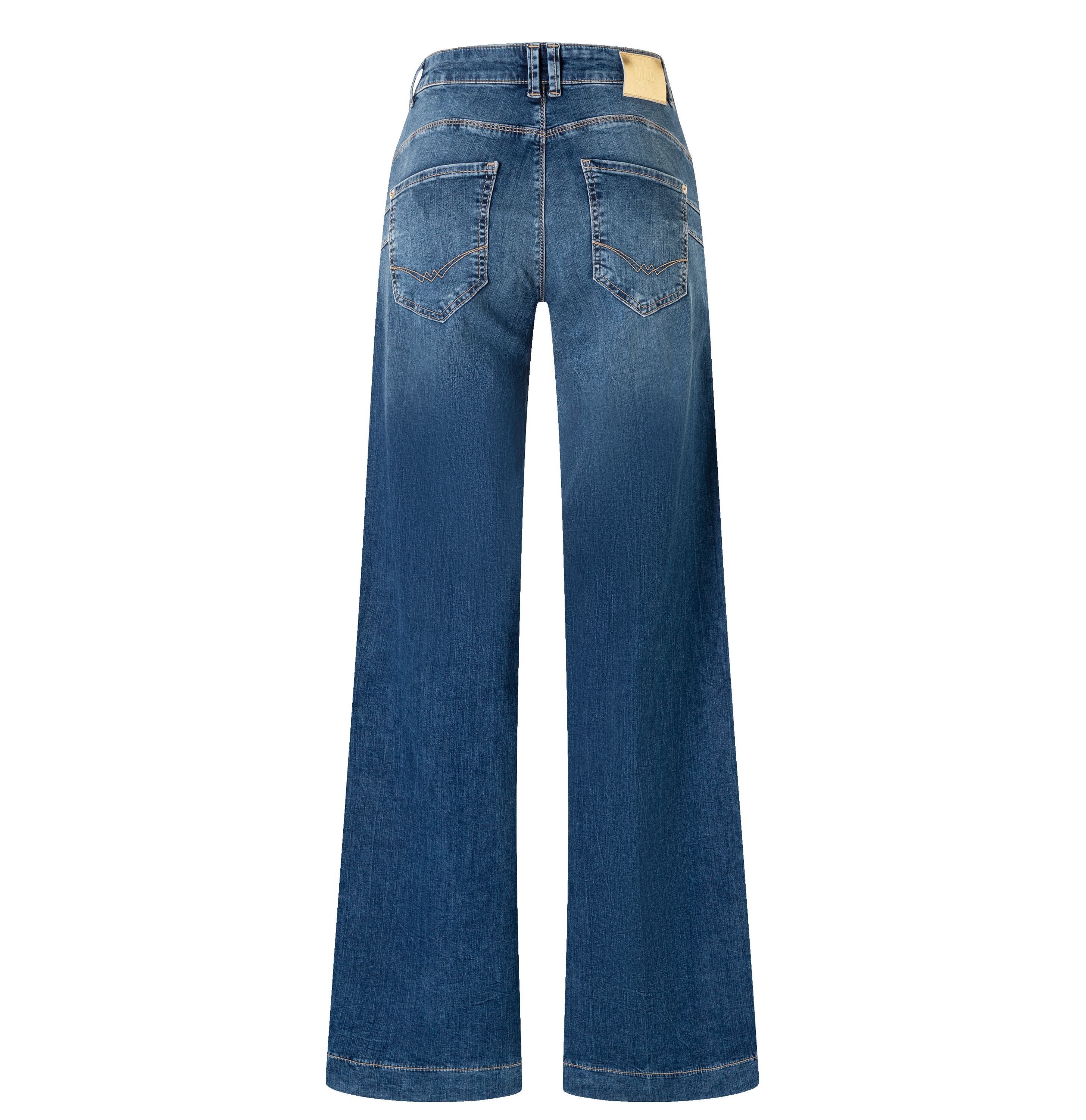 MAC JEANS - RICH PALAZZO, Light weight denim - Wide Fit - 5233-90-0391L-D585 - blau