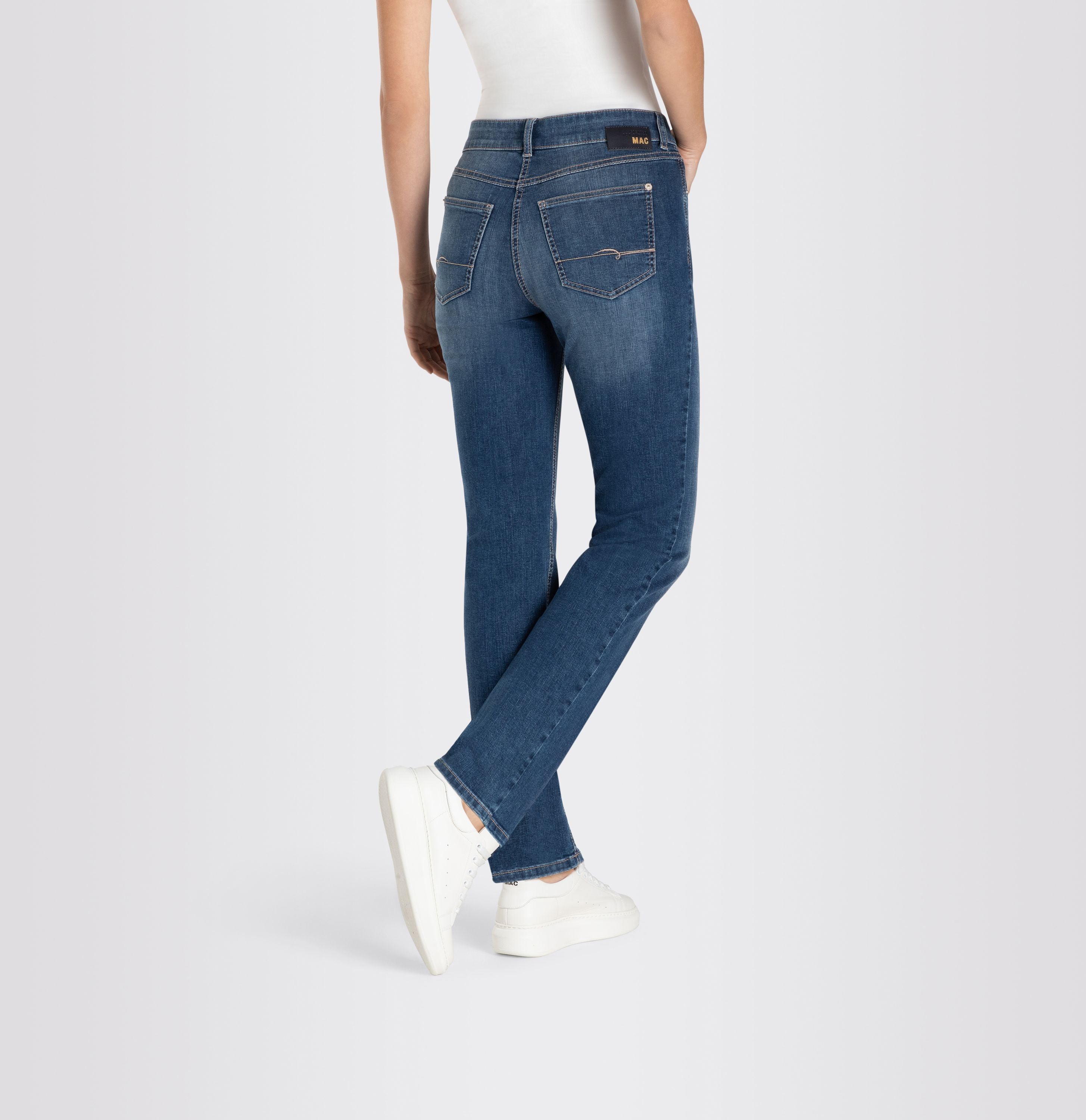 MAC JEANS - ANGELA, PERFECT Fit Forever Denim - Straight Fit - 5240-97-0380L-D586 - blau