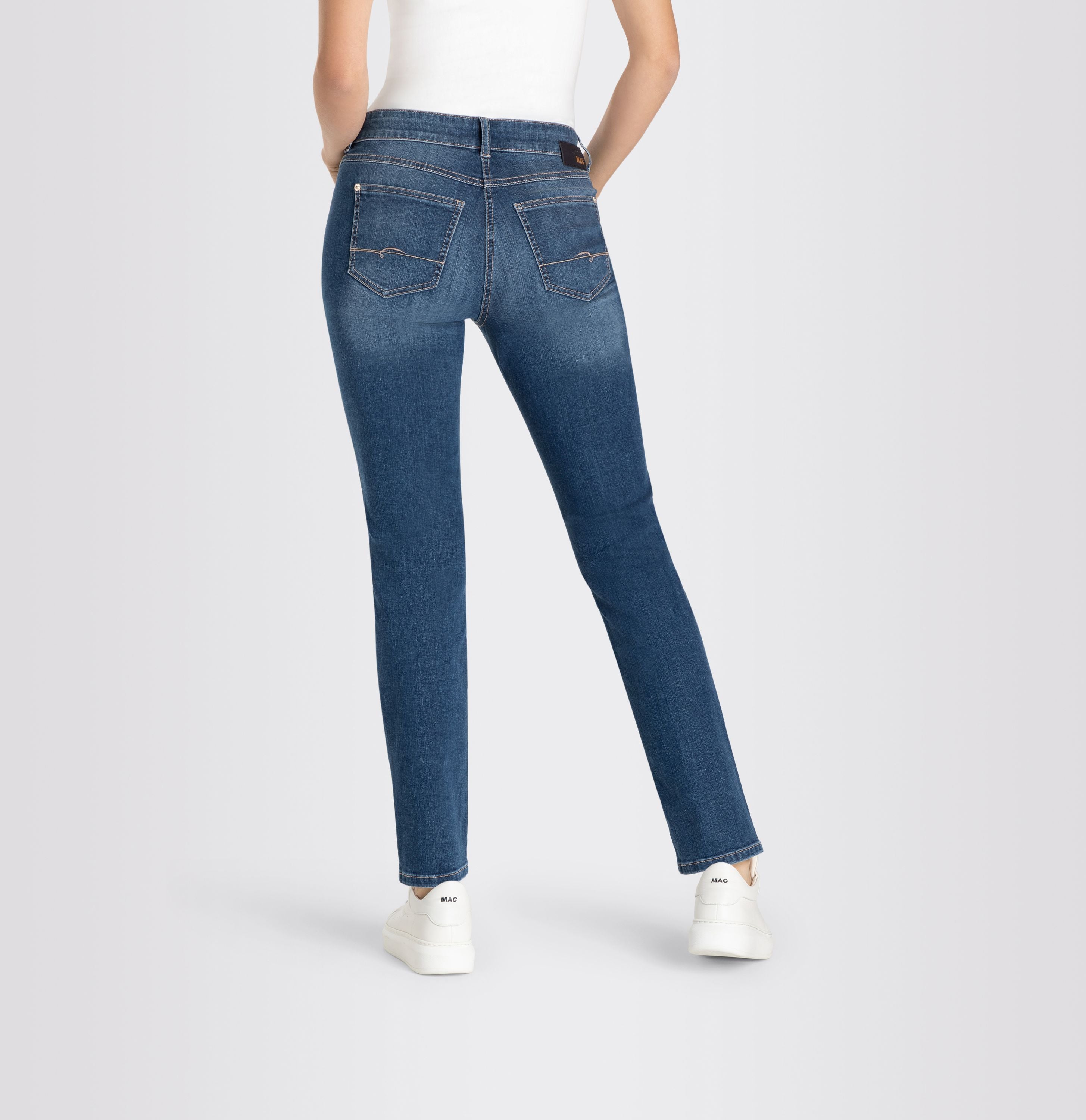 MAC JEANS - ANGELA, PERFECT Fit Forever Denim - Straight Fit - 5240-97-0380L-D586 - blau