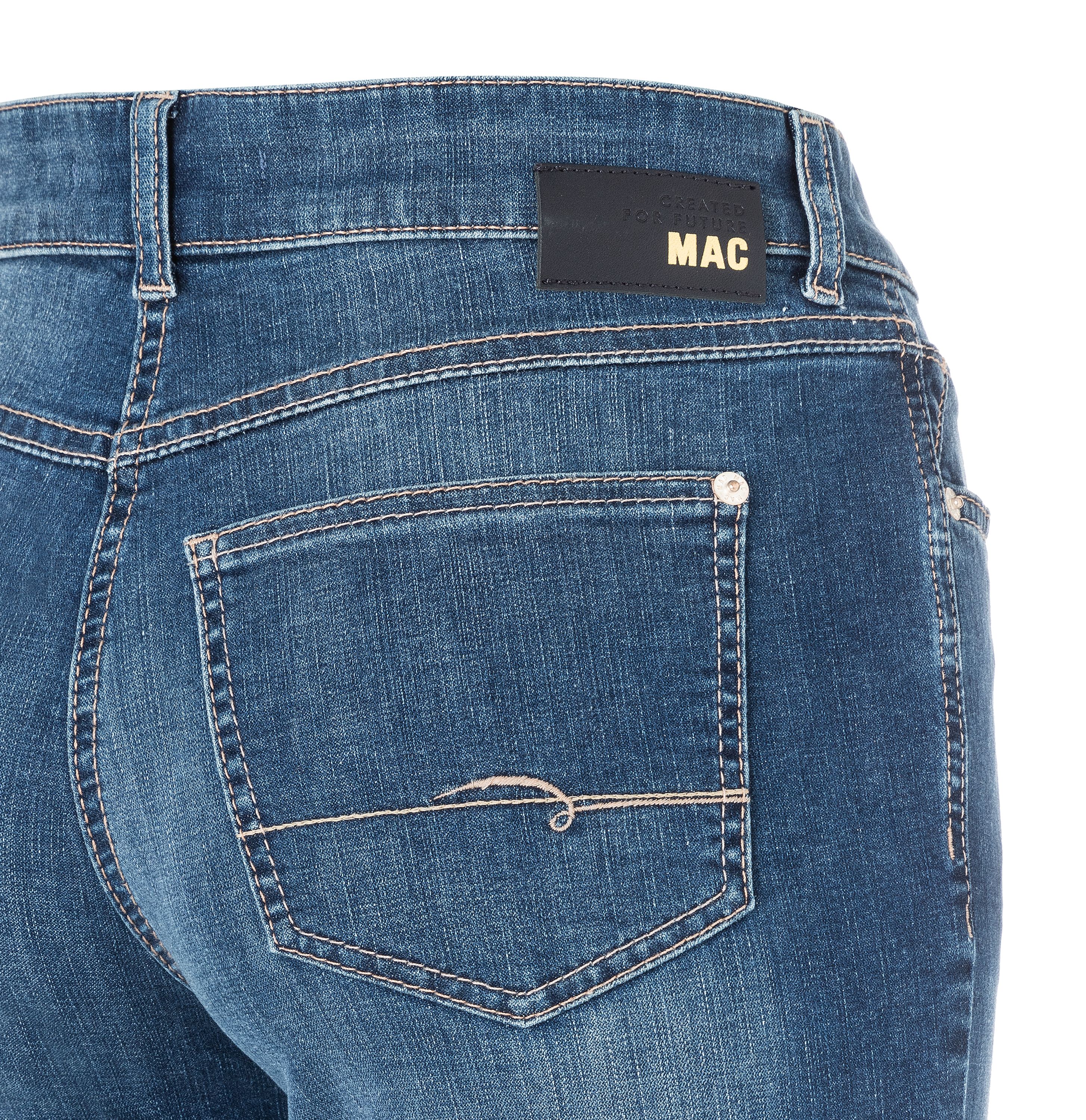 MAC JEANS - ANGELA, PERFECT Fit Forever Denim - Straight Fit - 5240-97-0380L-D586 - blau