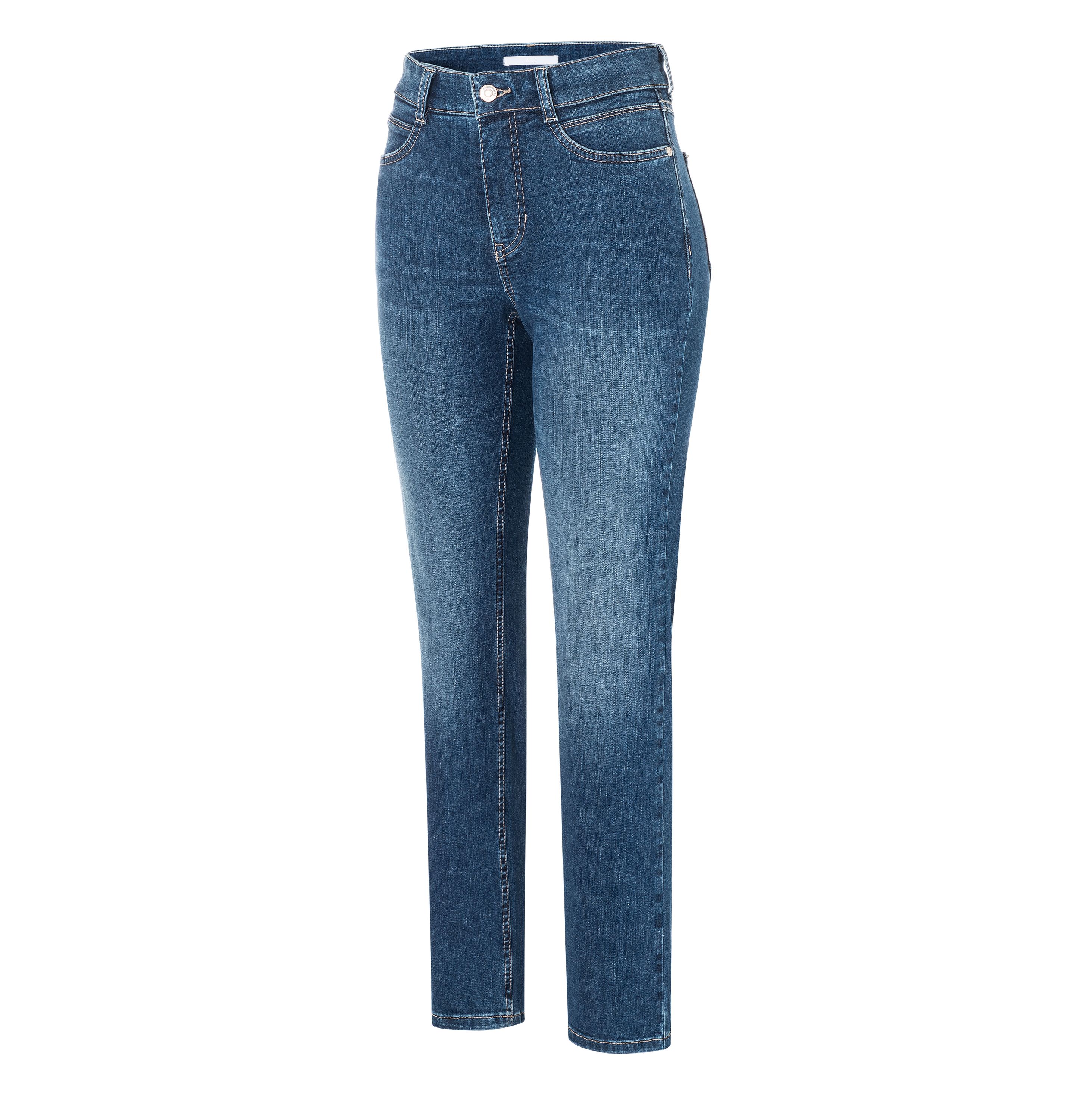 MAC JEANS - ANGELA, PERFECT Fit Forever Denim - Straight Fit - 5240-97-0380L-D586 - blau