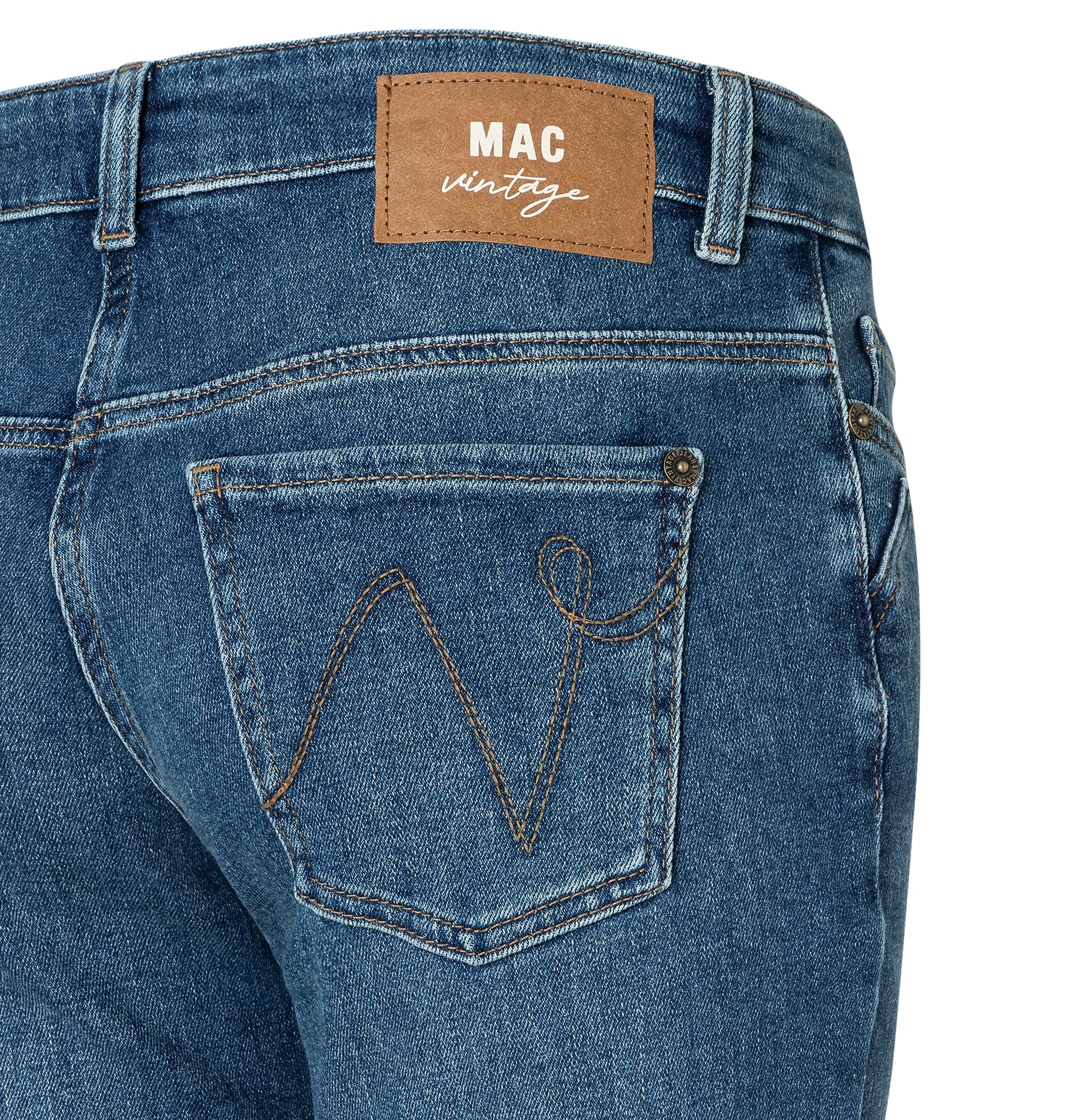 MAC JEANS - DETROIT, Auth. comfort vintage denim - Flared Fit - 2818-90-0333L-D591 - blau