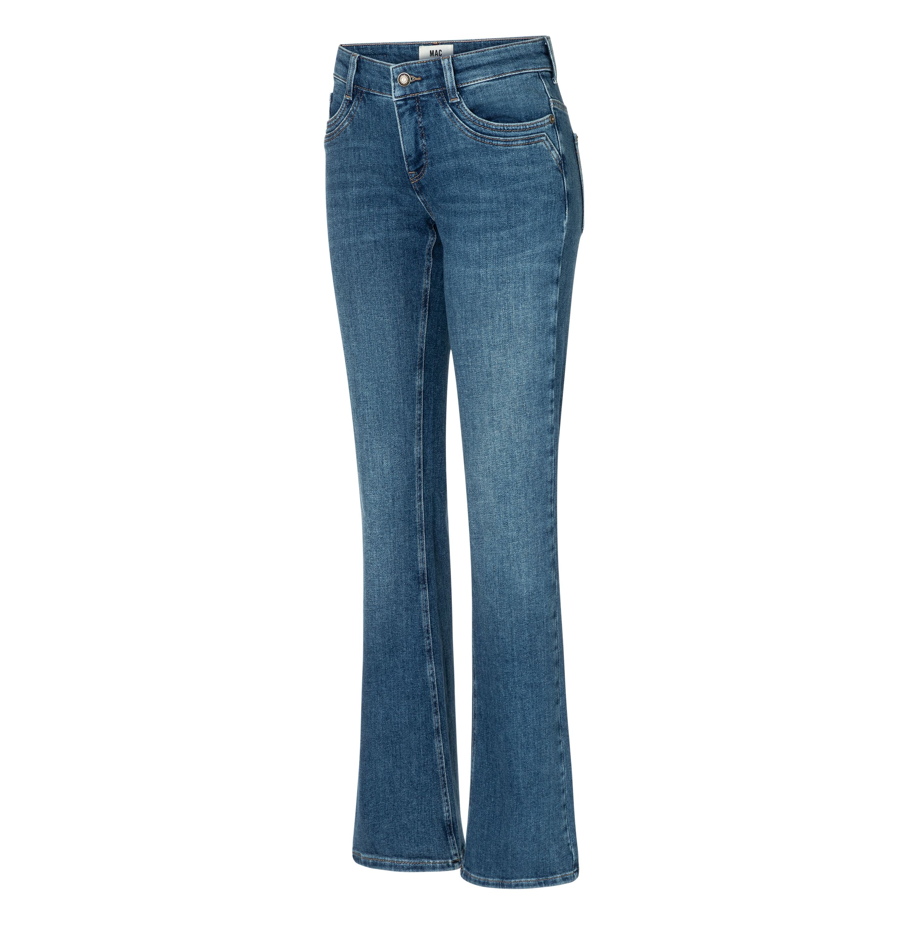 MAC JEANS - DETROIT, Auth. comfort vintage denim - Flared Fit - 2818-90-0333L-D591 - blau
