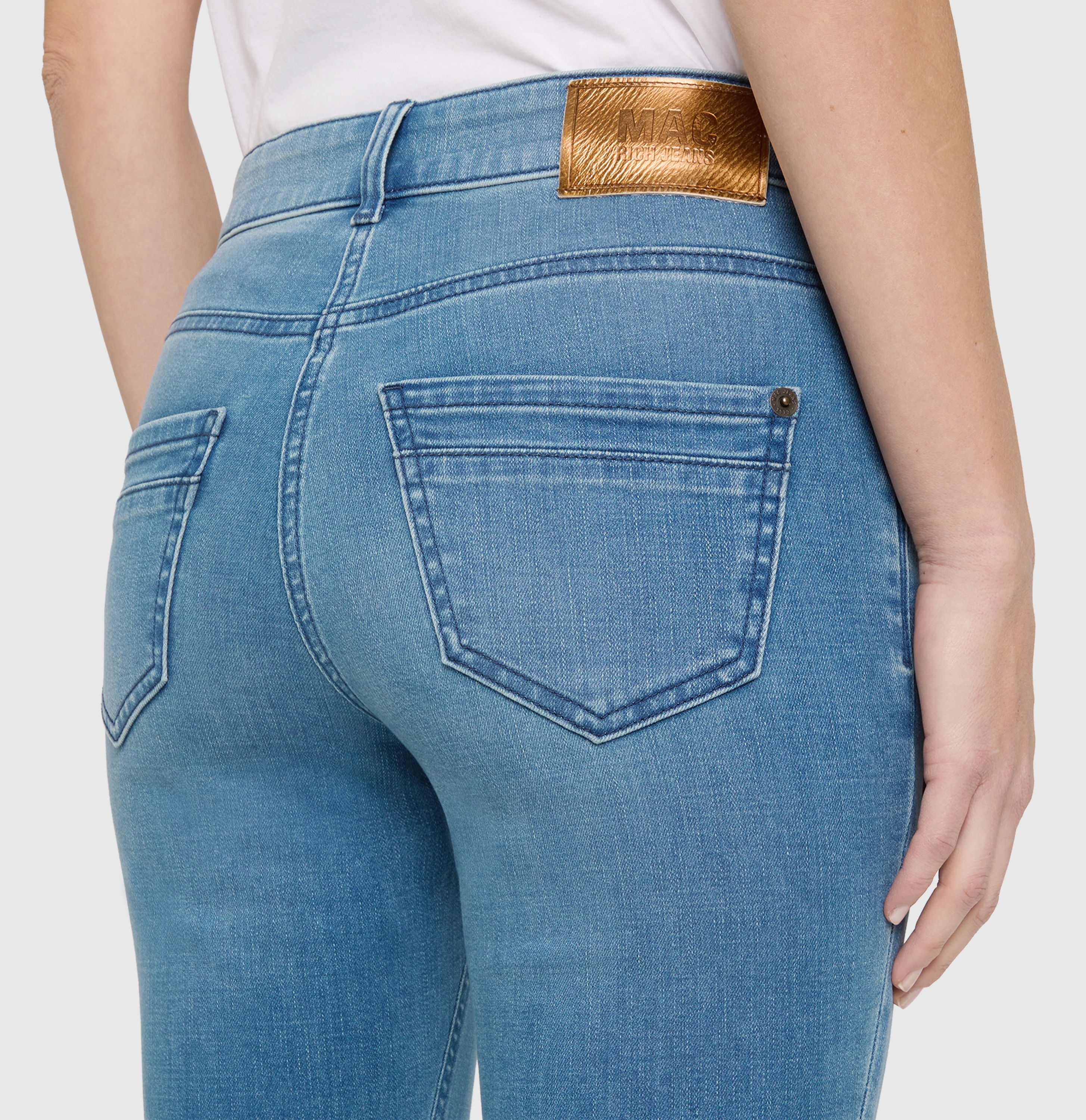 MAC JEANS - RICH SLIM, Light authentic denim - Slim Fit - 5904-90-0389L-D596 - blau