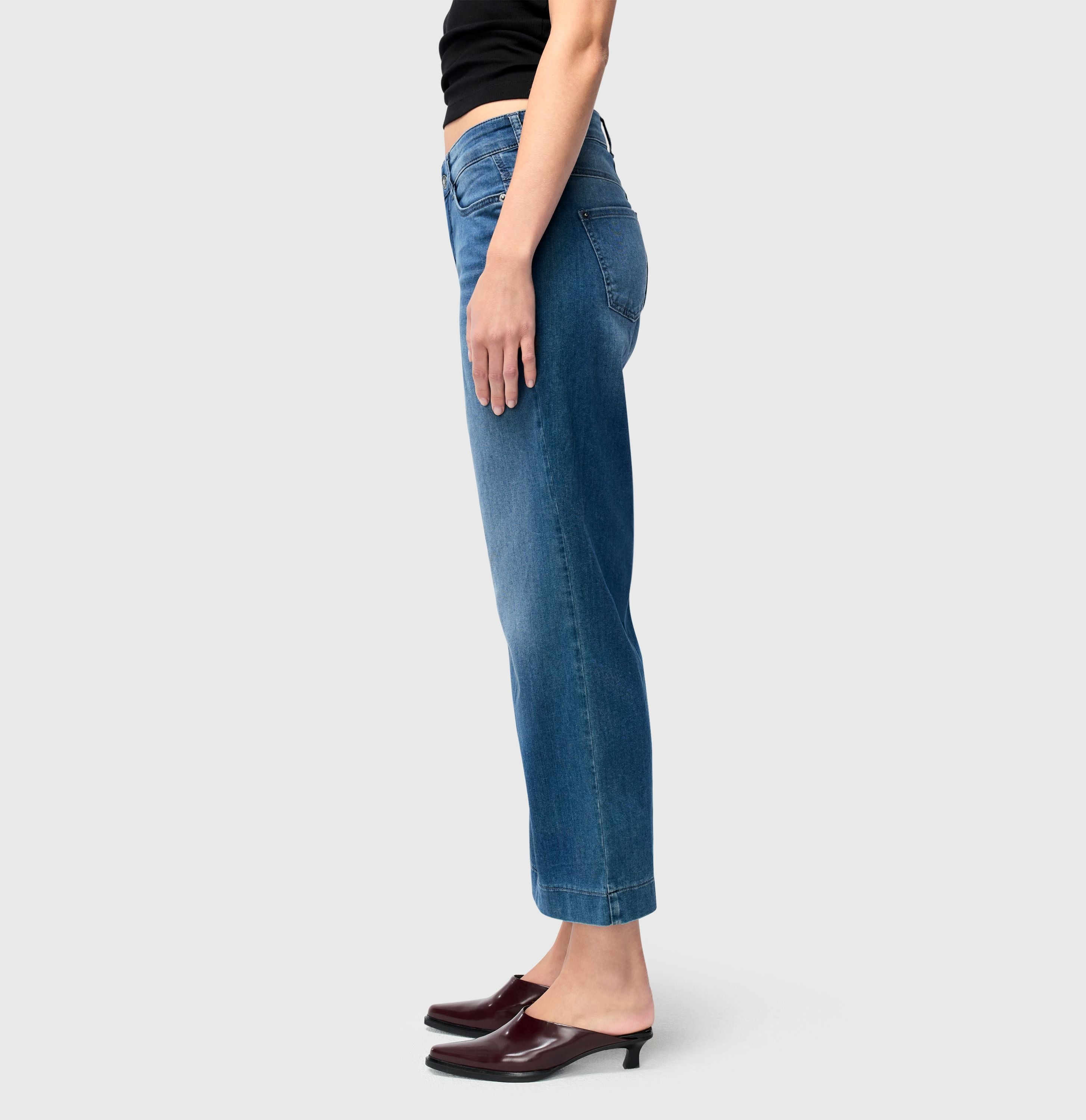 MAC JEANS - DREAM WIDE, DREAM Wonder light Denim - Wide Fit - 5438-90-0351L-D597 - blau