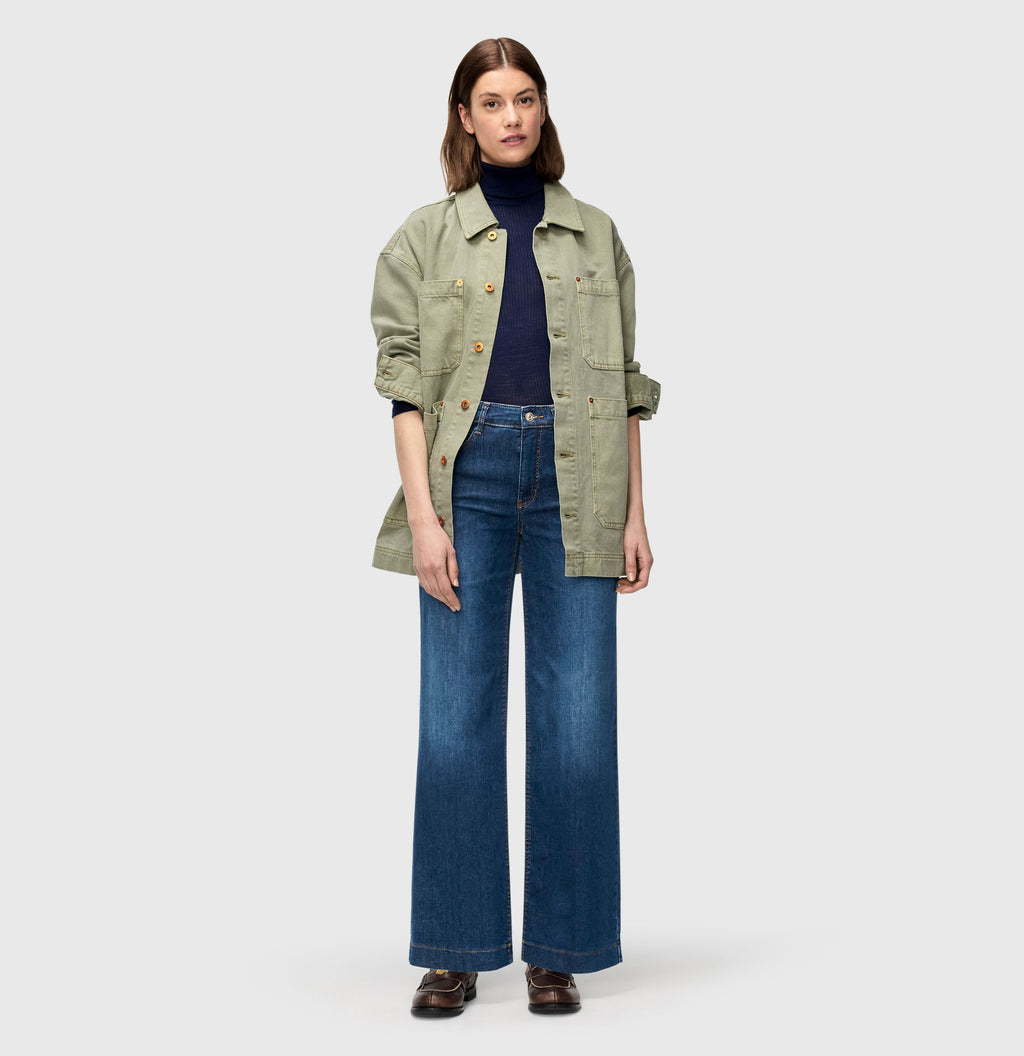 MAC JEANS - WIDE, Authentic Stretch Denim - Wide Fit - 5228-90-0387L-D620 - blau
