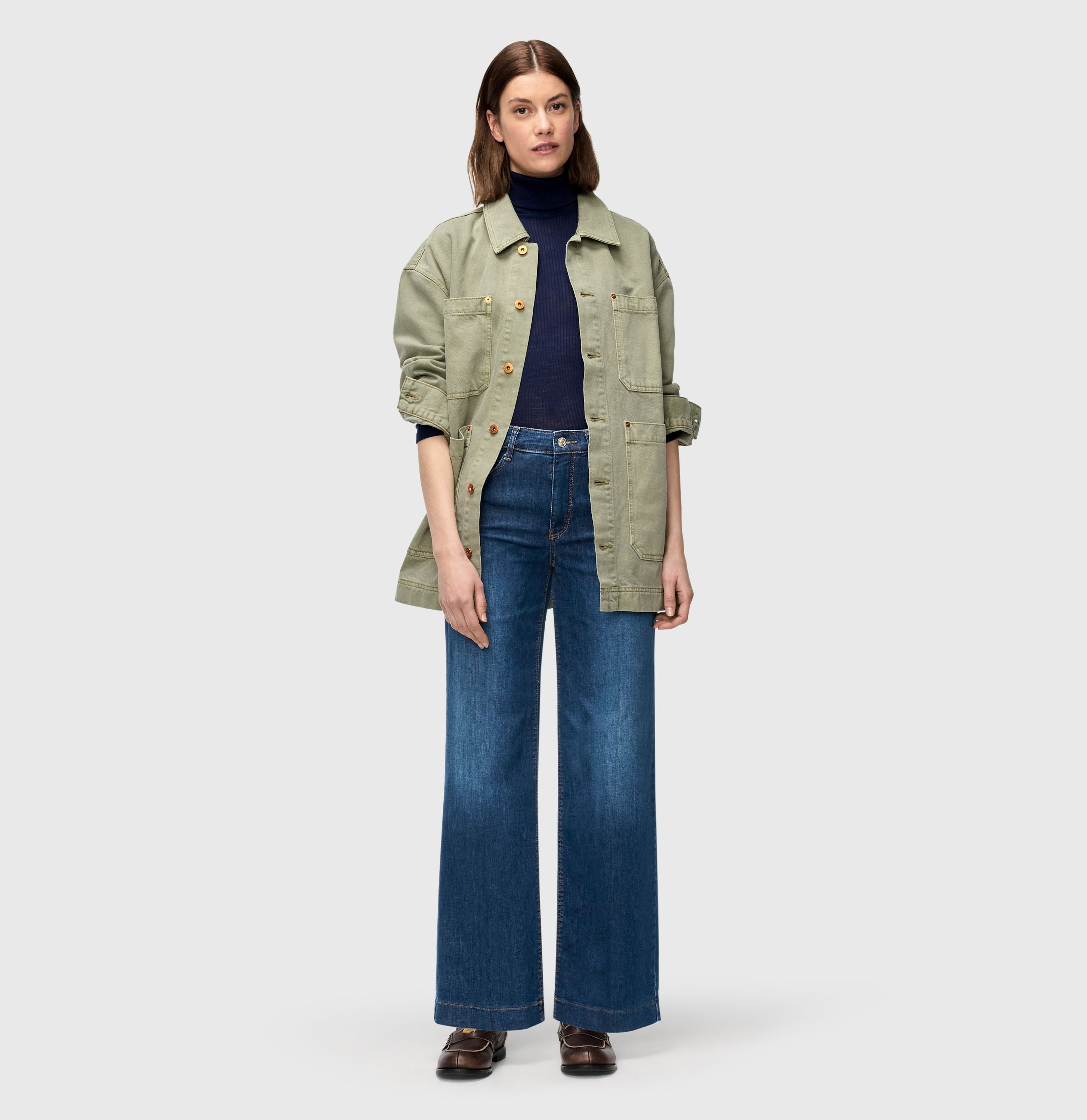 MAC JEANS - WIDE, Authentic Stretch Denim - Wide Fit - 5228-90-0387L-D620 - blau