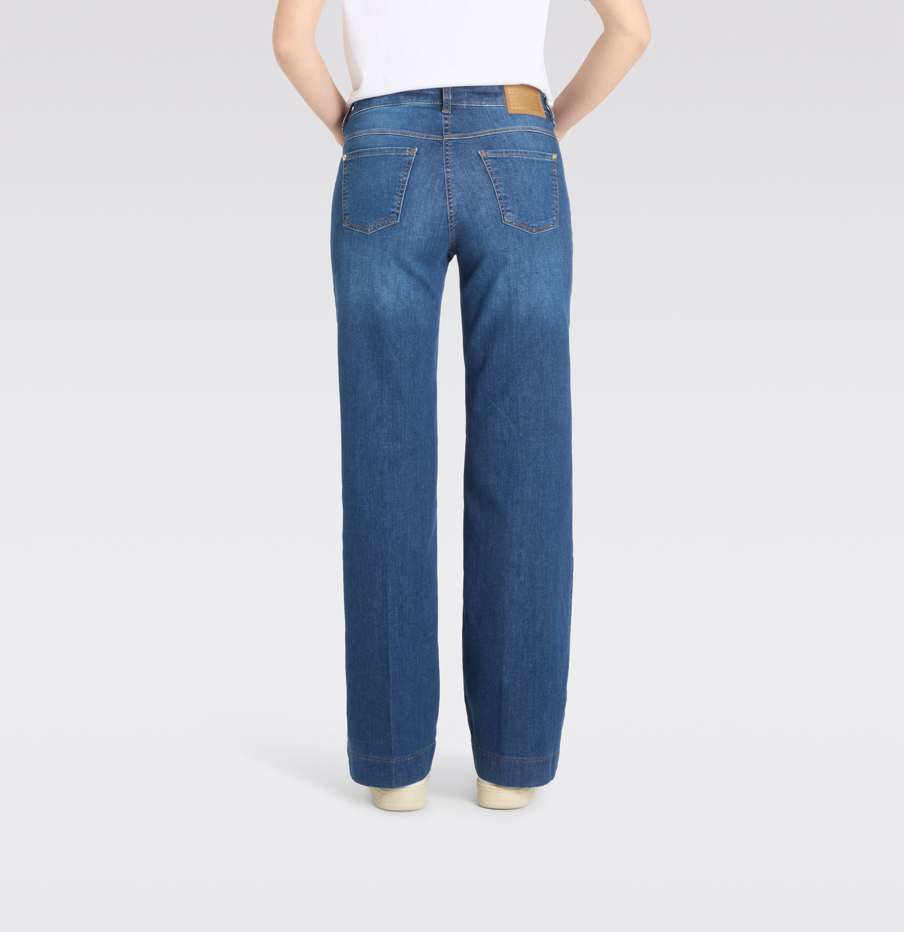 MAC JEANS - WIDE, Authentic Stretch Denim - Wide Fit - 5228-90-0387L-D620 - blau