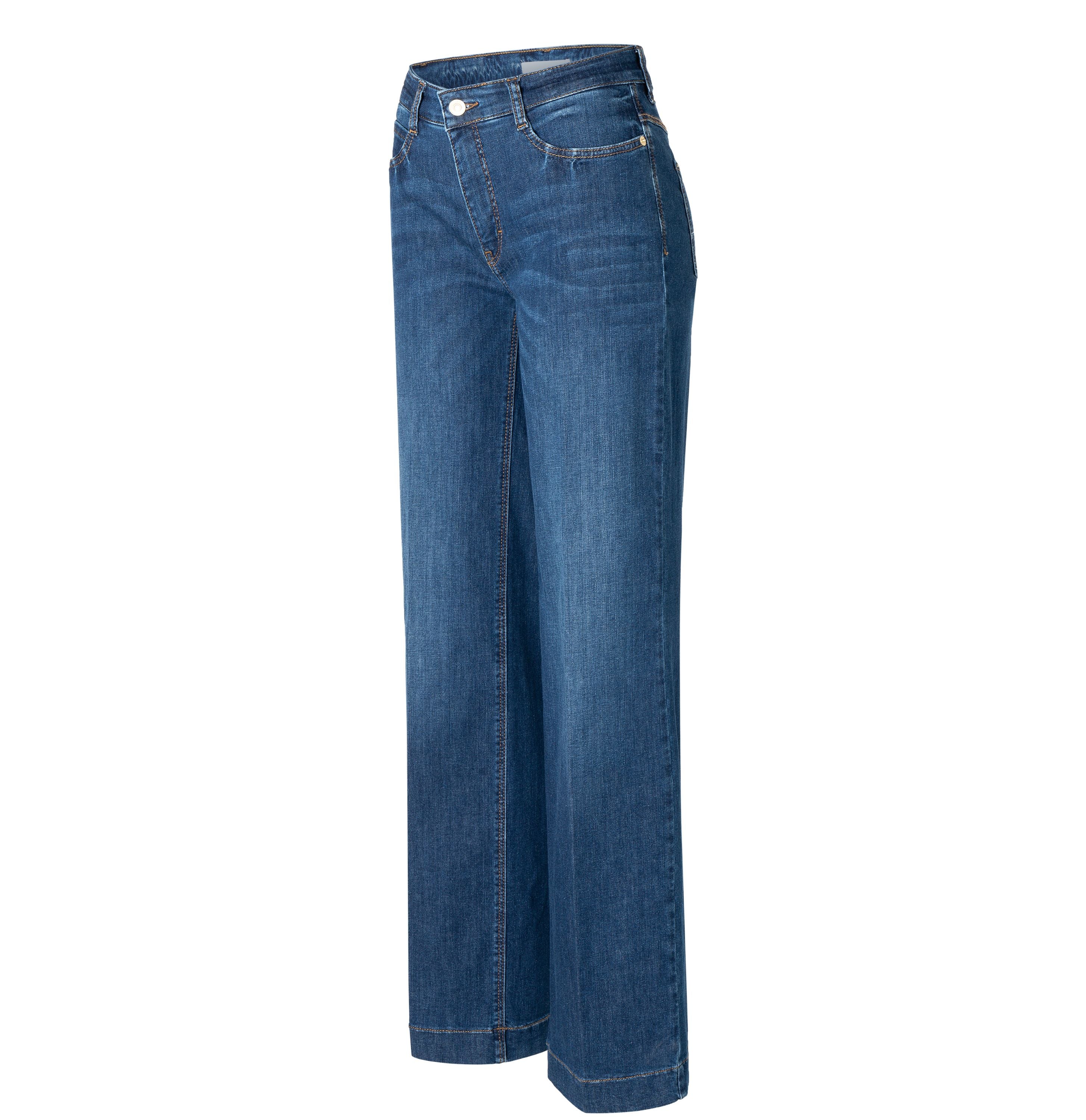 MAC JEANS - WIDE, Authentic Stretch Denim - Wide Fit - 5228-90-0387L-D620 - blau