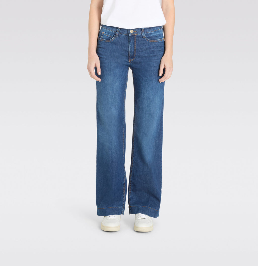 MAC JEANS - WIDE, Authentic Stretch Denim - Wide Fit - 5228-90-0387L-D620 - blau