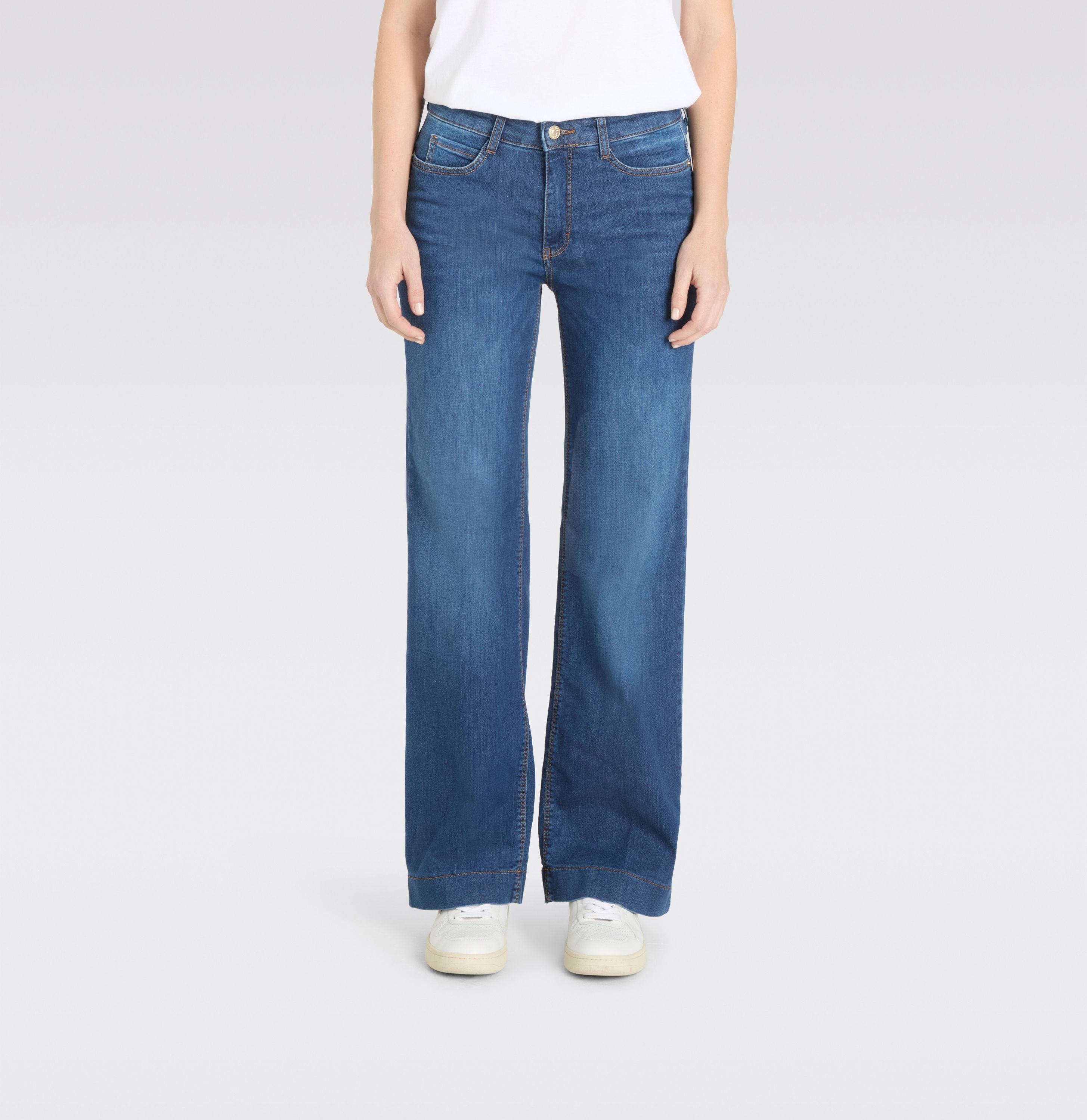 MAC JEANS - WIDE, Authentic Stretch Denim - Wide Fit - 5228-90-0387L-D620 - blau