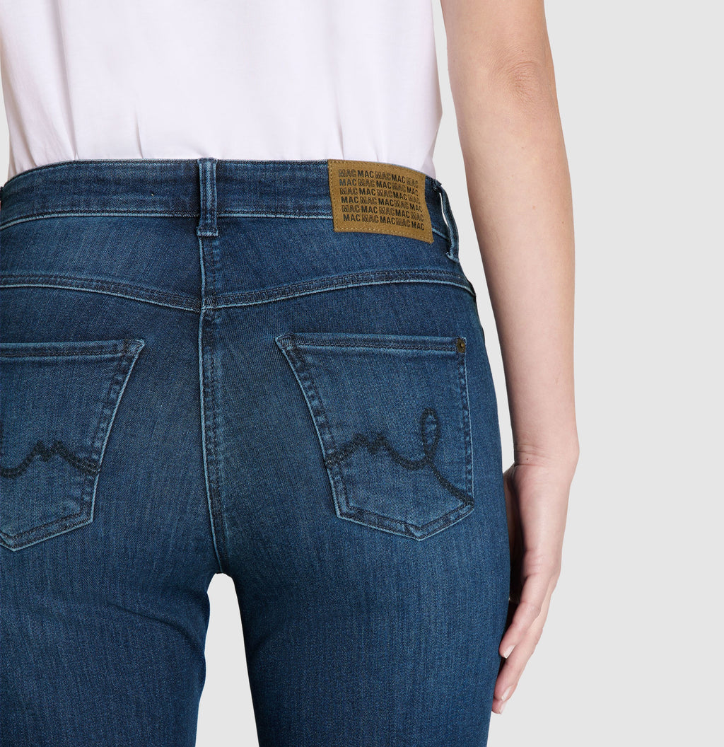 MAC JEANS - LAURA, Authentic Stretch Denim - Flared Fit - 5225-90-0387L-D638 - blau
