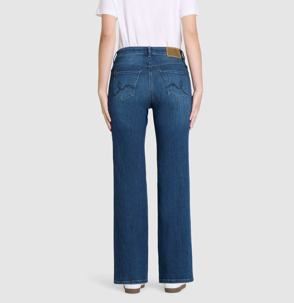 MAC JEANS - LAURA, Authentic Stretch Denim - Flared Fit - 5225-90-0387L-D638 - blau