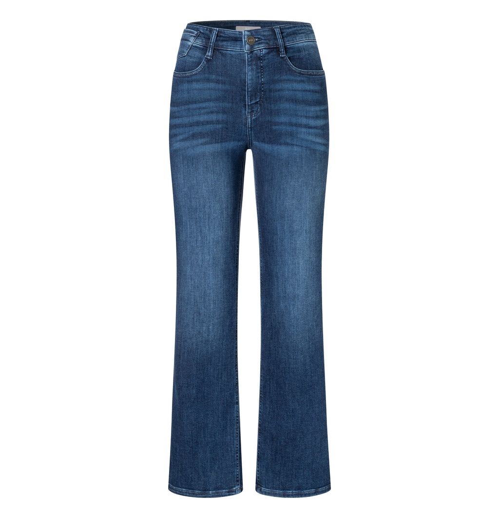 MAC JEANS - LAURA, Authentic Stretch Denim - Flared Fit - 5225-90-0387L-D638 - blau
