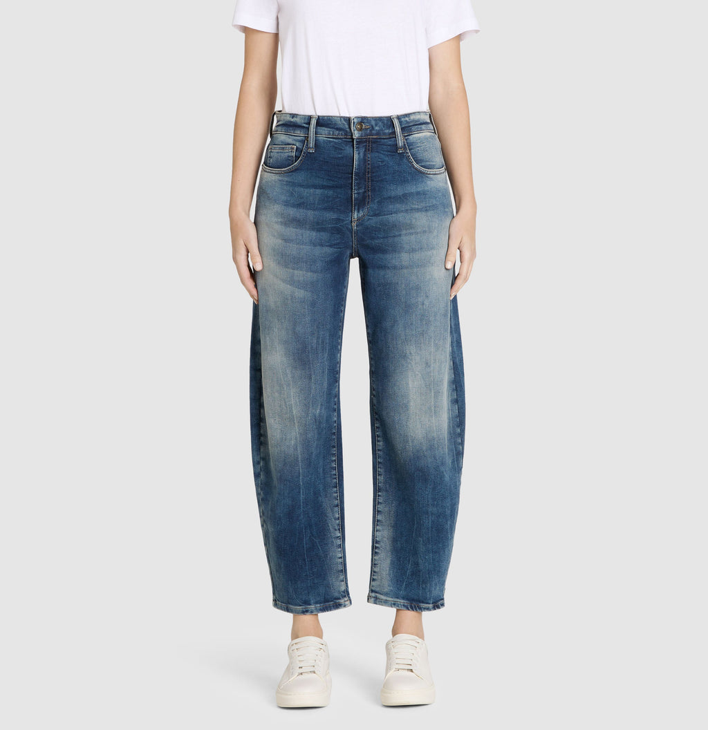 MAC JEANS - DANNI, Light authentic denim - Barrel Fit - 3110-90-0389L-D681 - blau