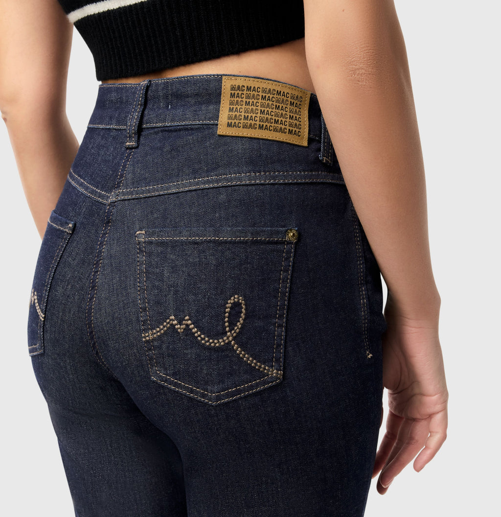 MAC JEANS - LAURA, Authentic Stretch Denim - Flared Fit - 5225-90-0387L-D683 - blau