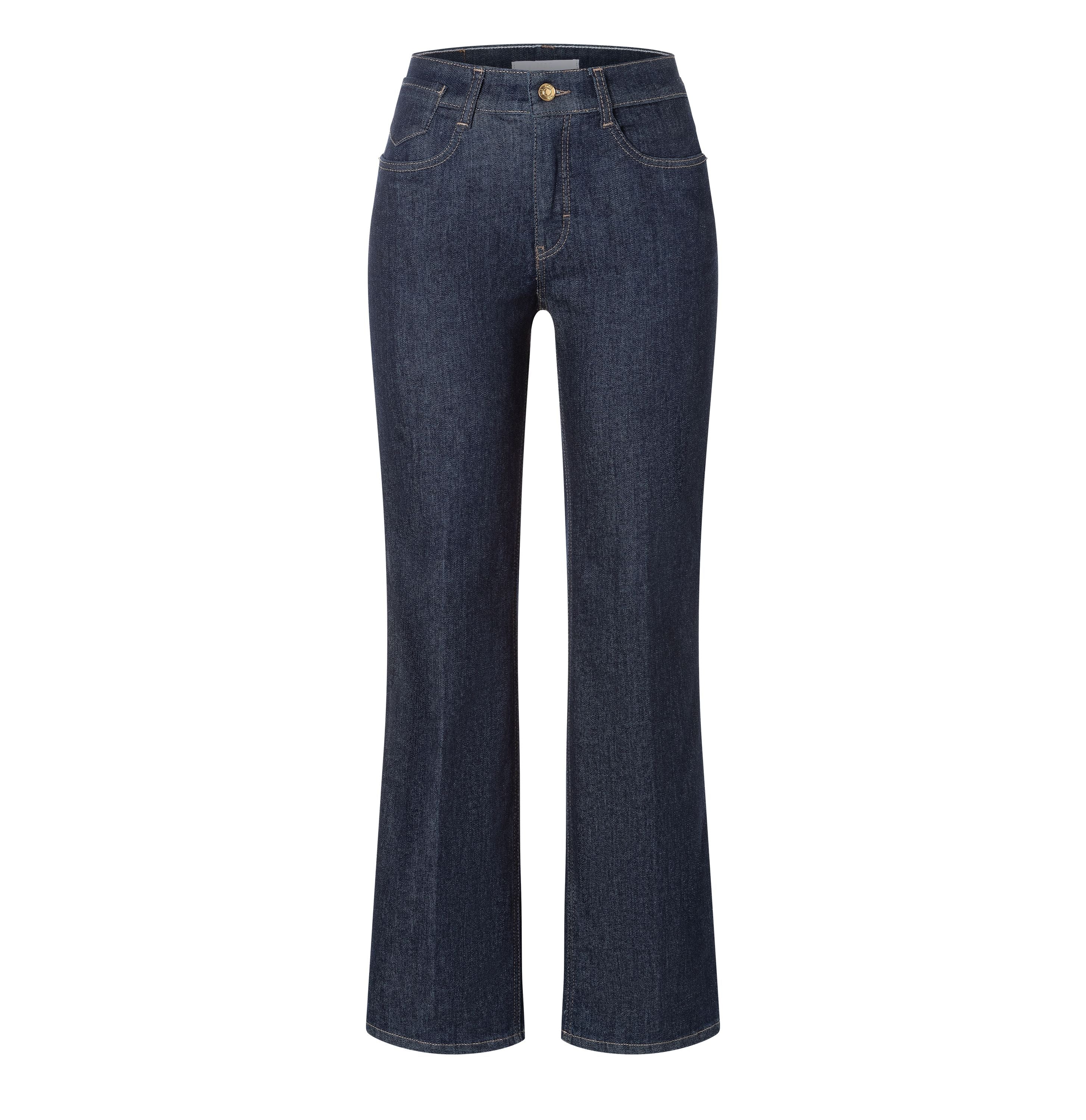 MAC JEANS - LAURA, Authentic Stretch Denim - Flared Fit - 5225-90-0387L-D683 - blau