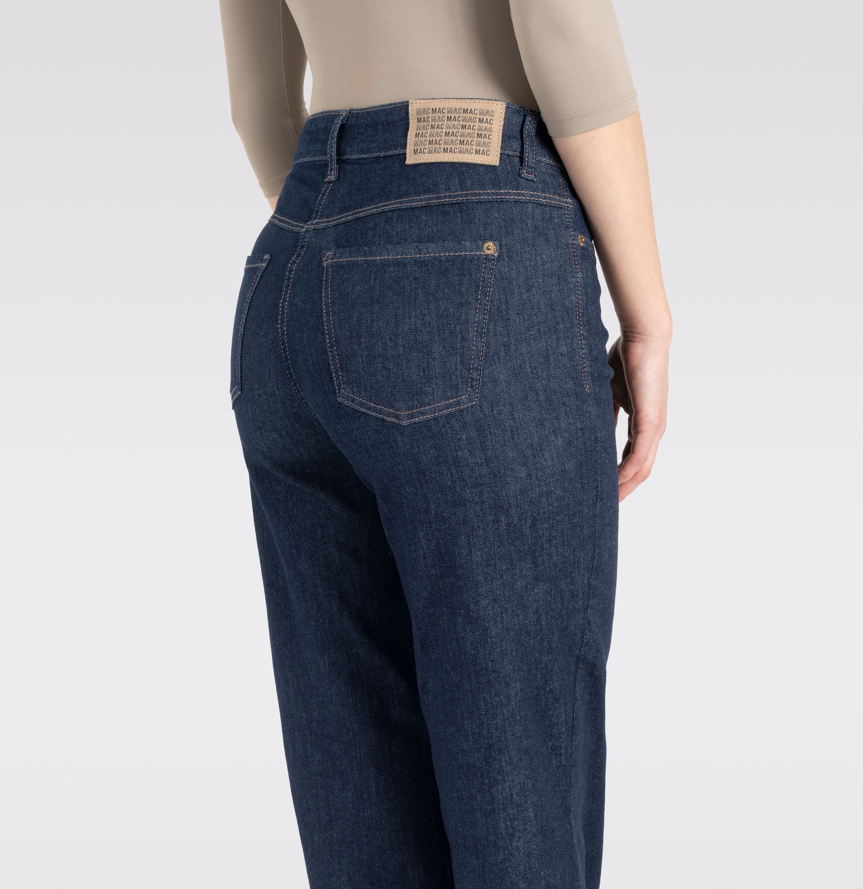 MAC JEANS - WIDE, Authentic Stretch Denim - Wide Fit - 5228-90-0387L-D683 - blau