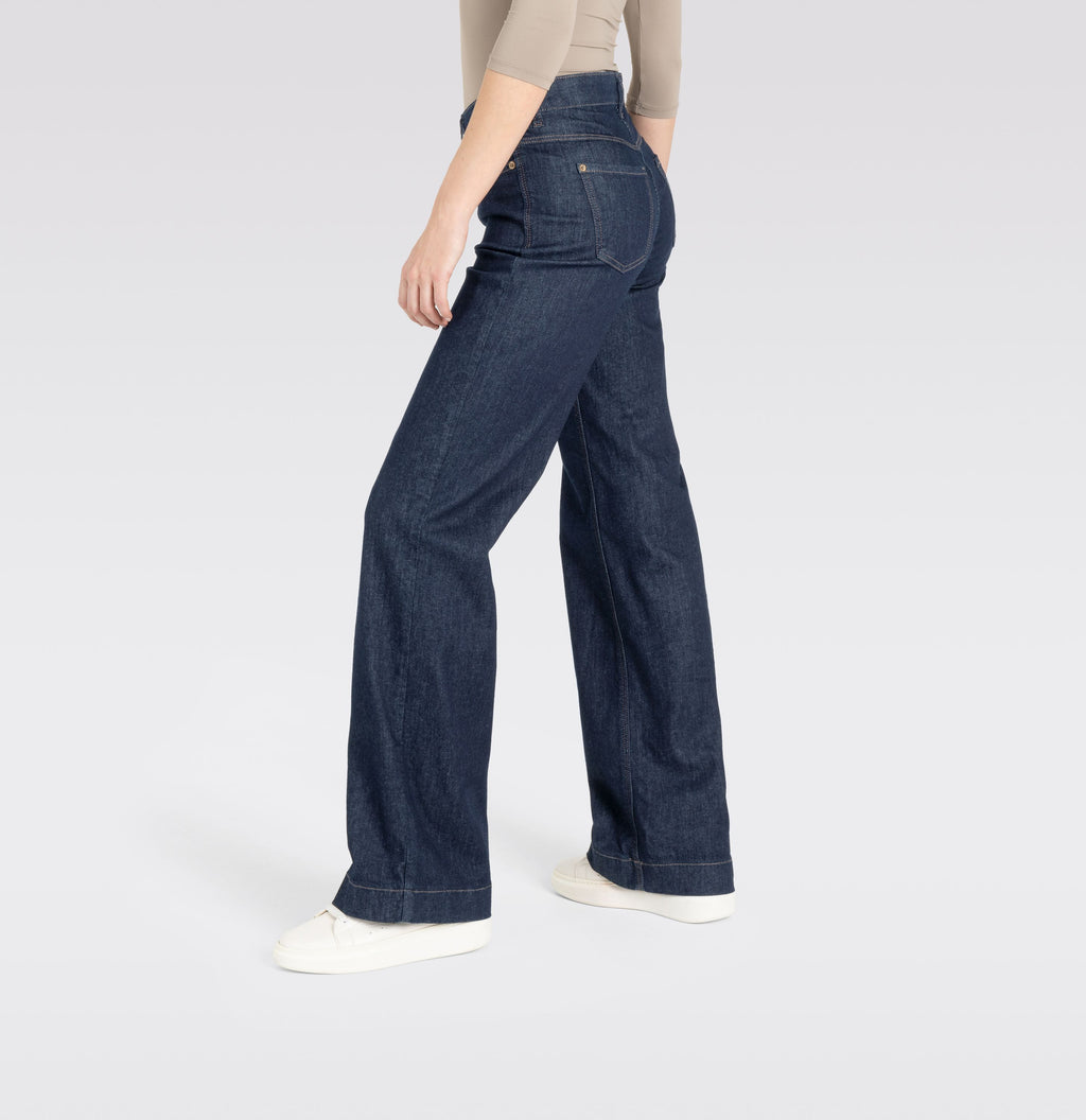 MAC JEANS - WIDE, Authentic Stretch Denim - Wide Fit - 5228-90-0387L-D683 - blau