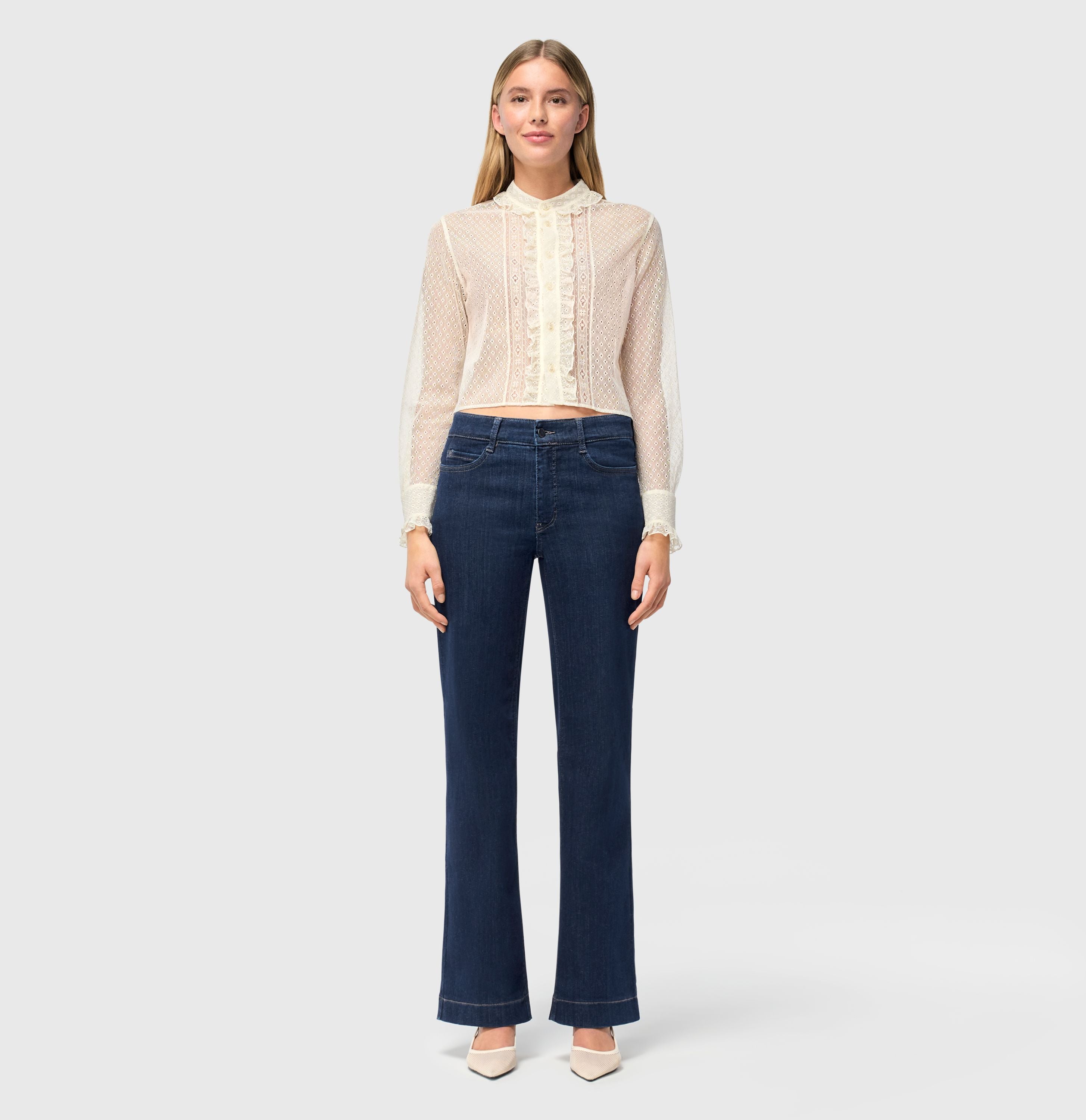 MAC JEANS - DREAM WIDE, Authentic mega flex - Wide Fit - 5439-90-0358L-D683 - blau