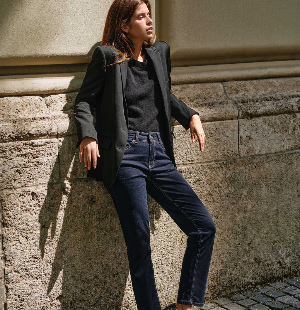 MAC JEANS - MELANIE, PERFECT Fit Forever Denim - Straight Fit - 5040-87-0380L-D801 - blau