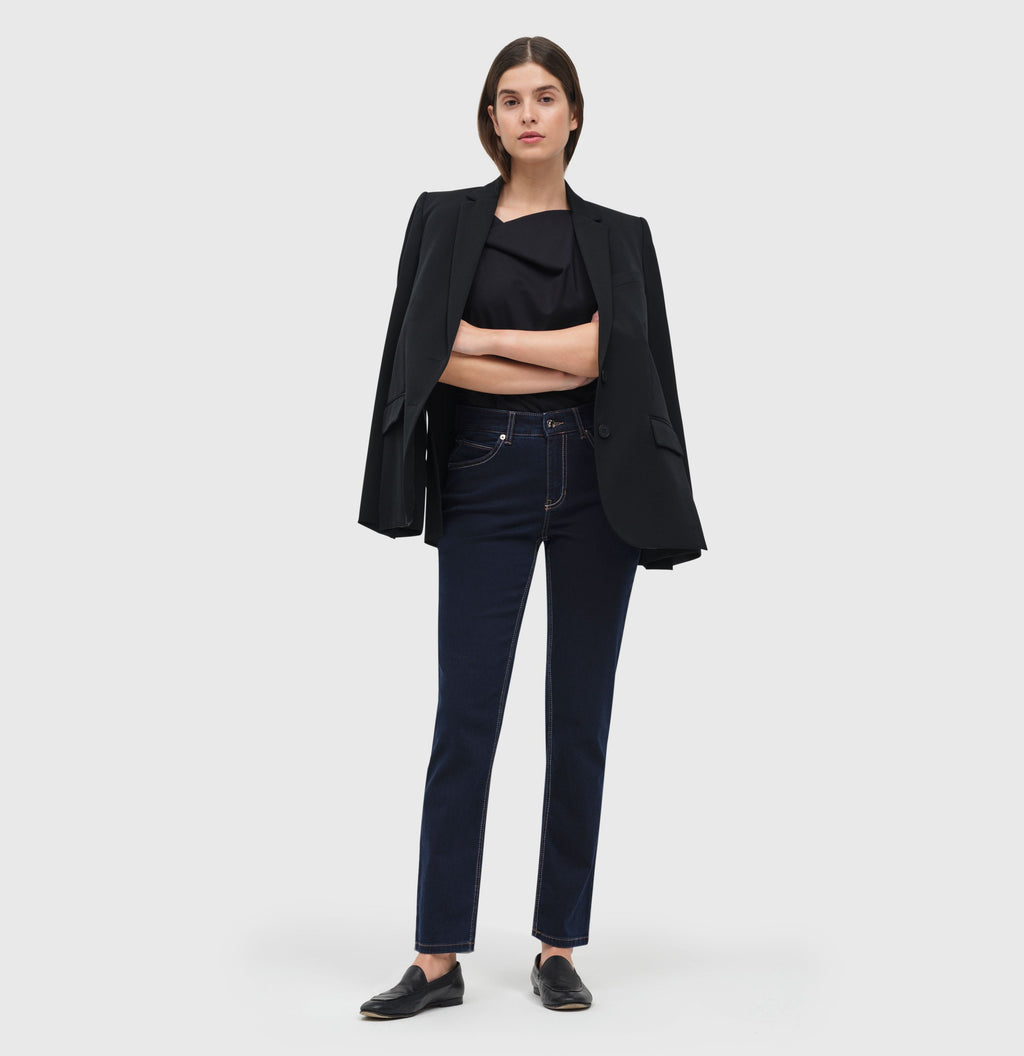 MAC JEANS - MELANIE, PERFECT Fit Forever Denim - Straight Fit - 5040-87-0380L-D801 - blau