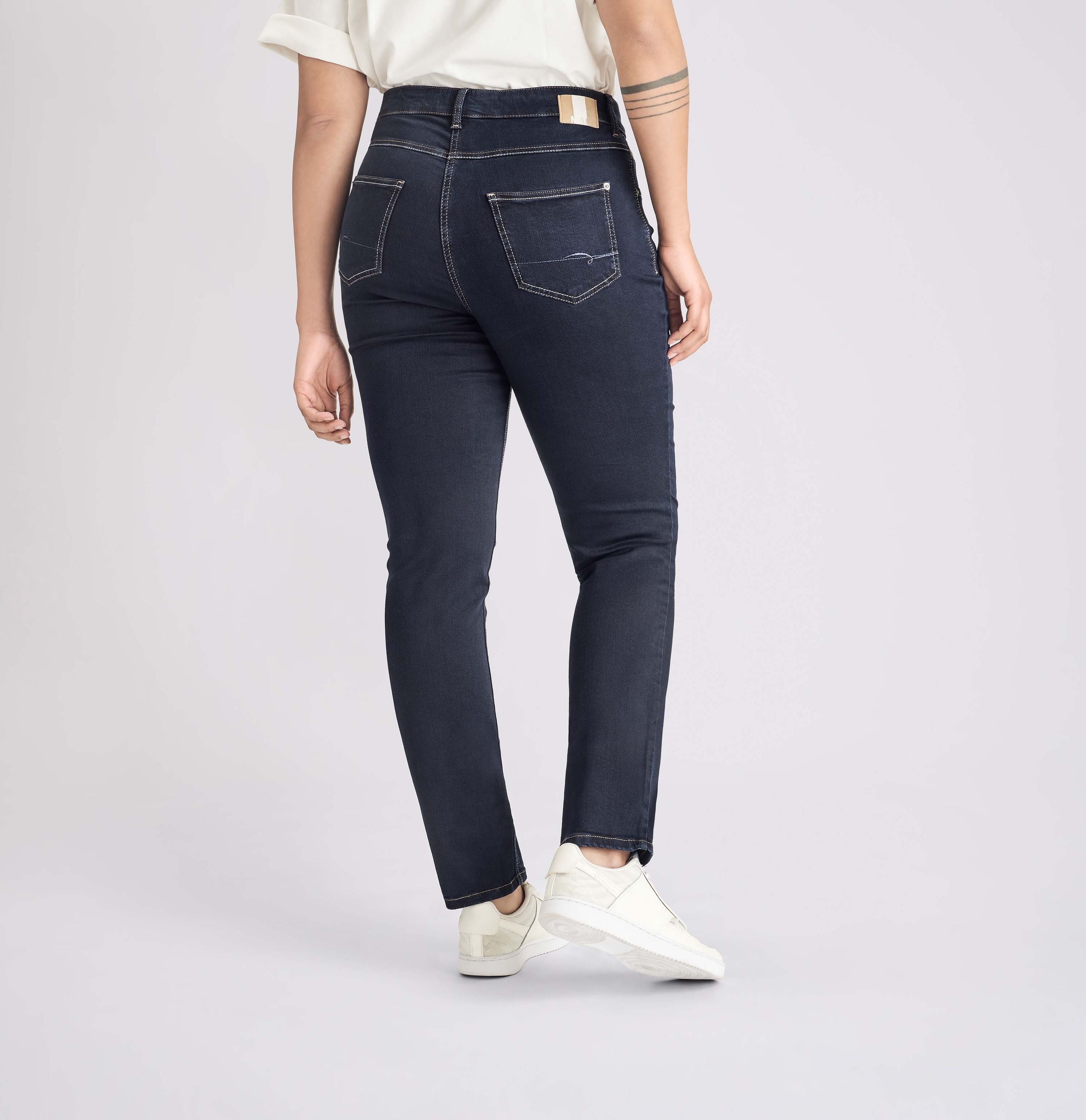 MAC JEANS - MELANIE, PERFECT Fit Forever Denim - Straight Fit - 5040-87-0380L-D801 - blau