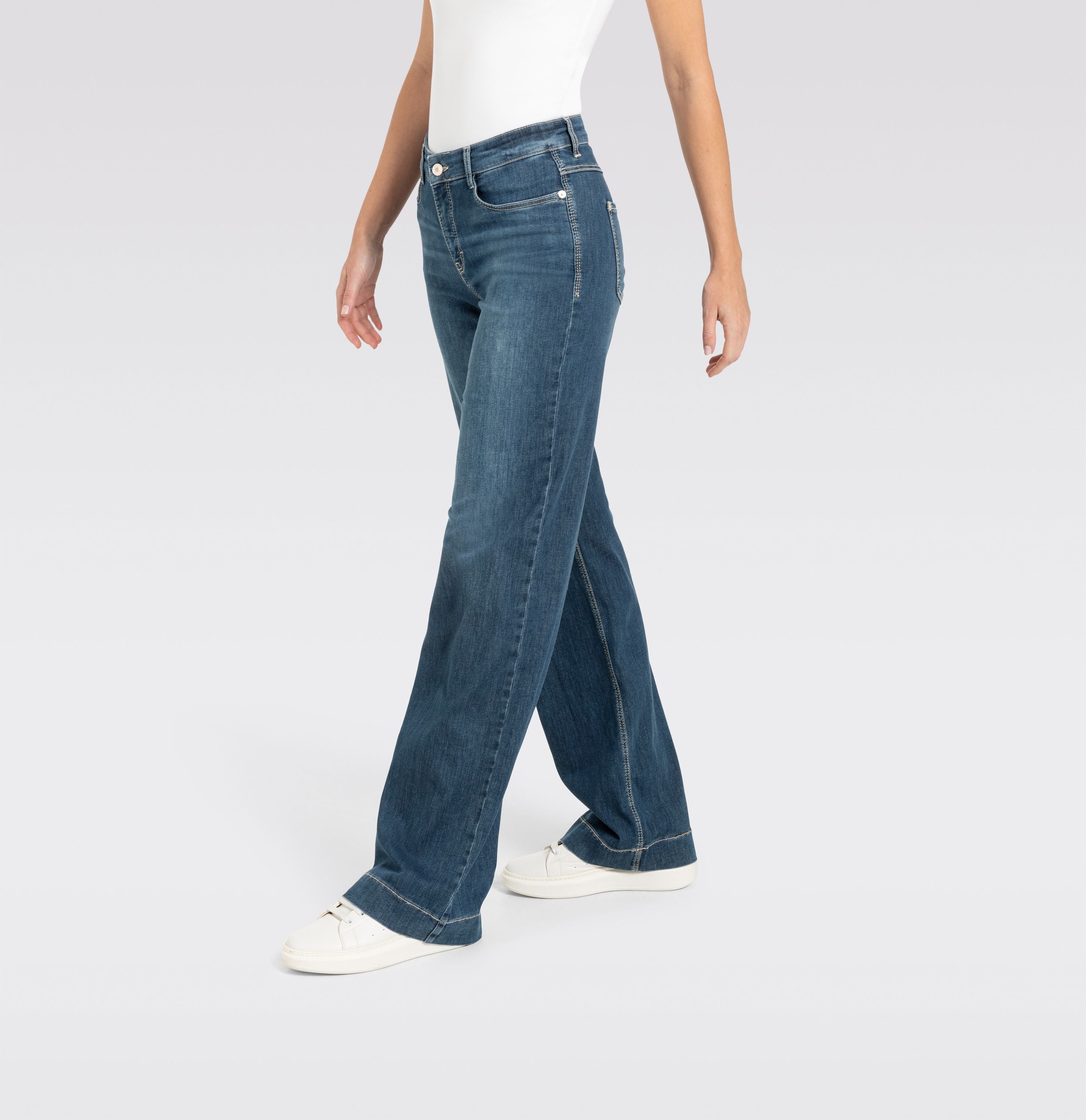 MAC JEANS - DREAM WIDE, DREAM Wonder light Denim - Wide Fit - 5441-90-0351L-D834 - blau