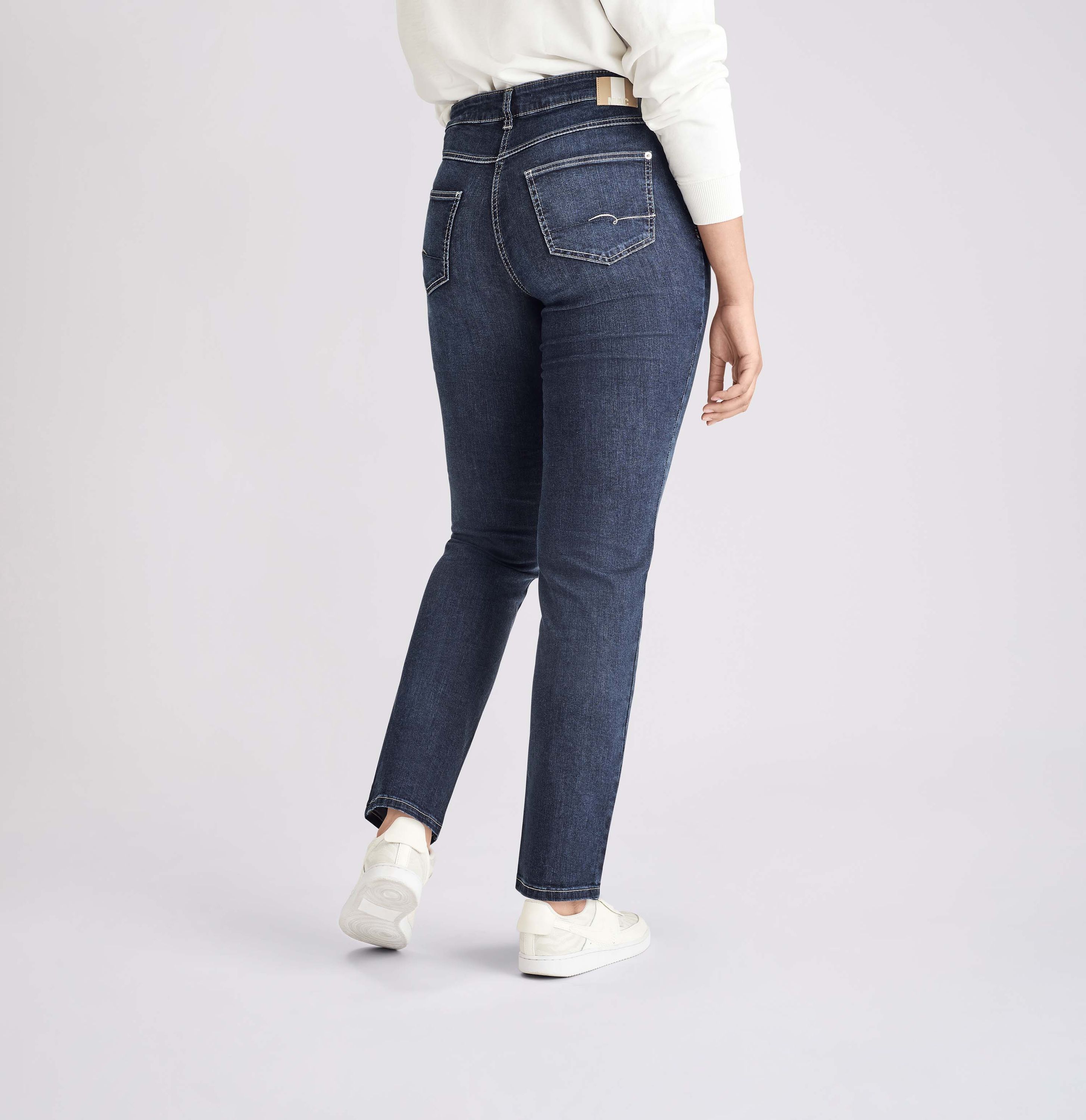 MAC JEANS - MELANIE, PERFECT Fit Forever Denim - Straight Fit - 5040-87-0380L-D845 - blau