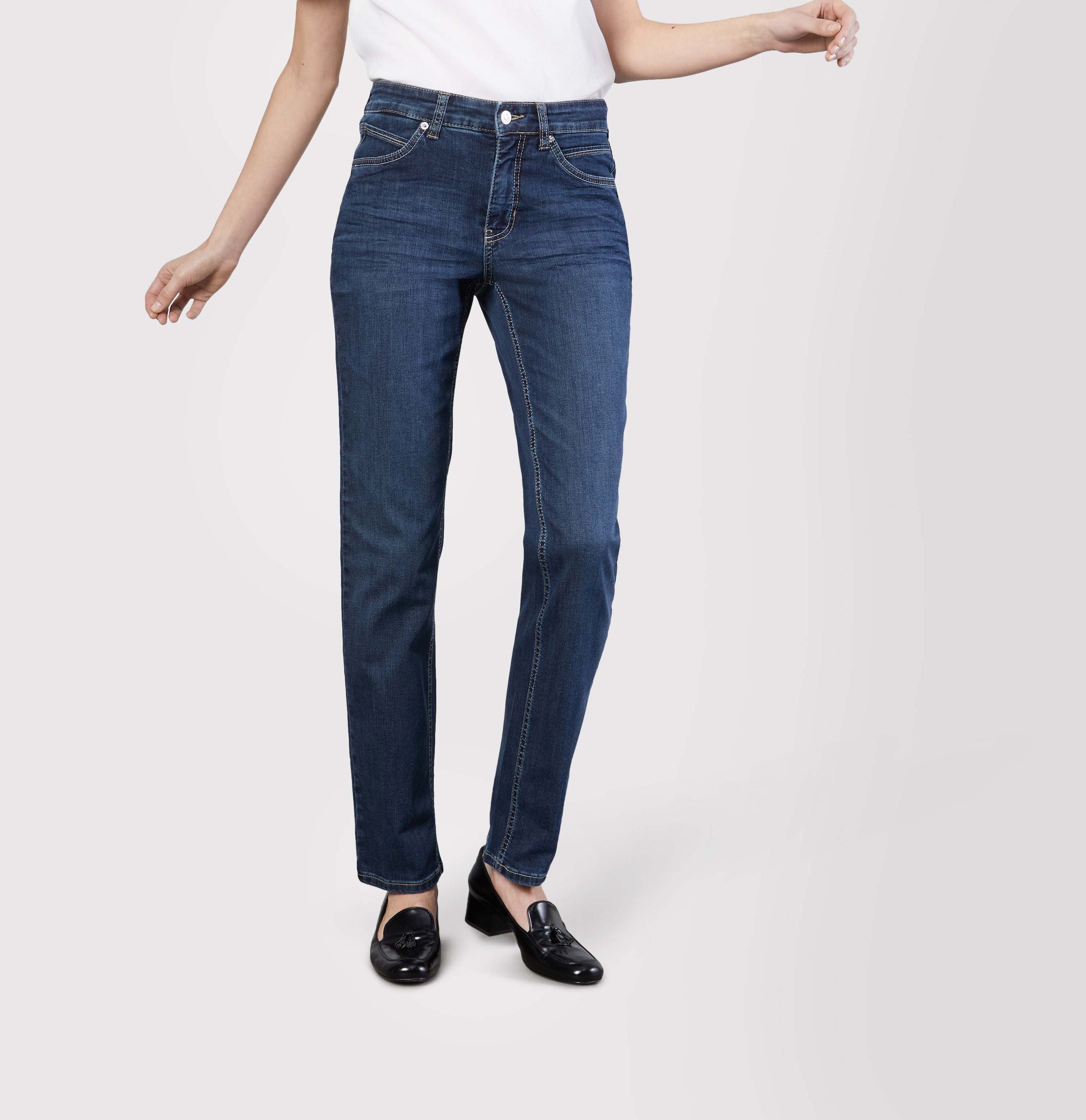 MAC JEANS - MELANIE, PERFECT Fit Forever Denim - Straight Fit - 5040-87-0380L-D845 - blau