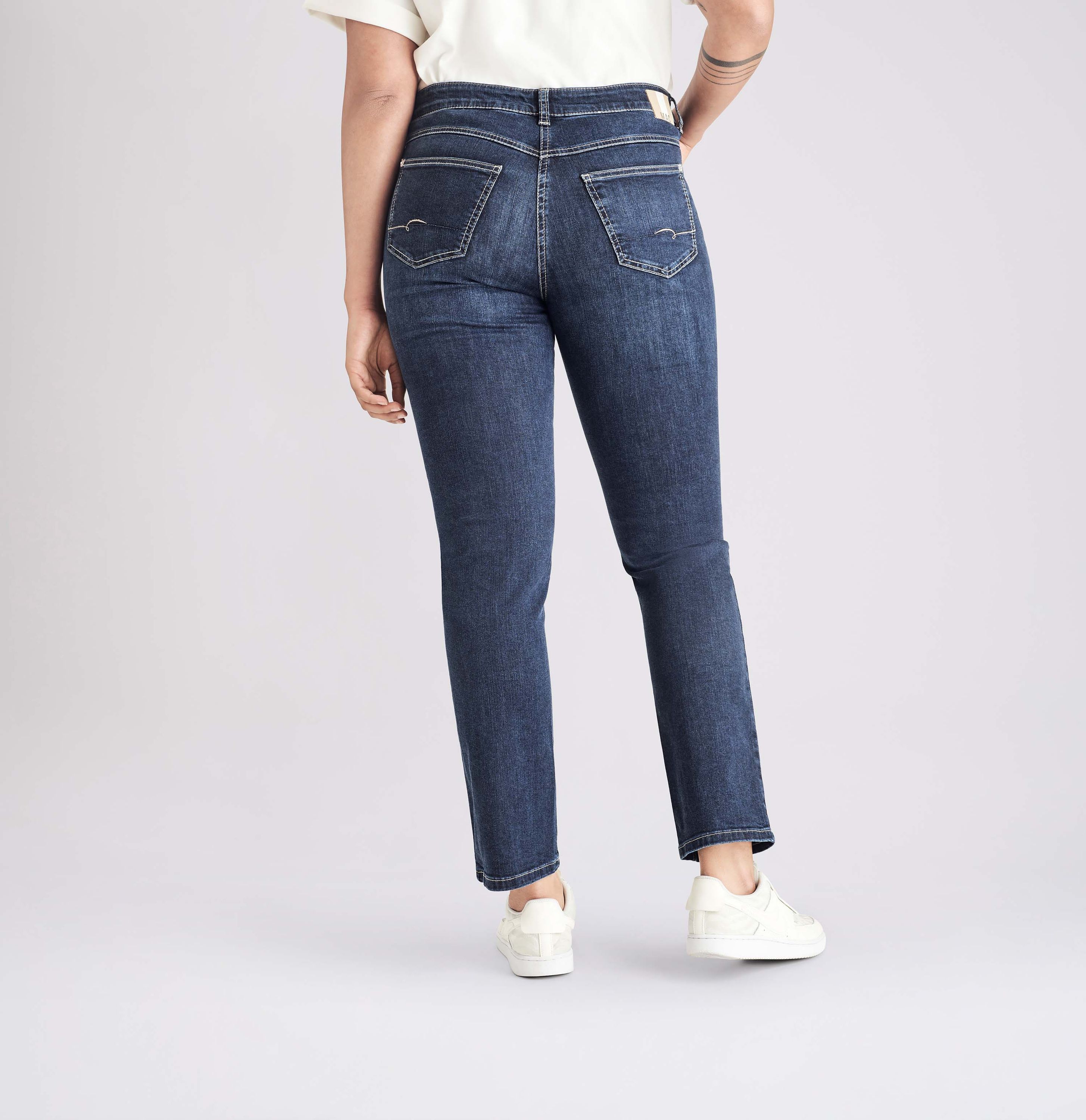 MAC JEANS - ANGELA, PERFECT Fit Forever Denim - Straight Fit - 5240-87-0380L-D845 - blau