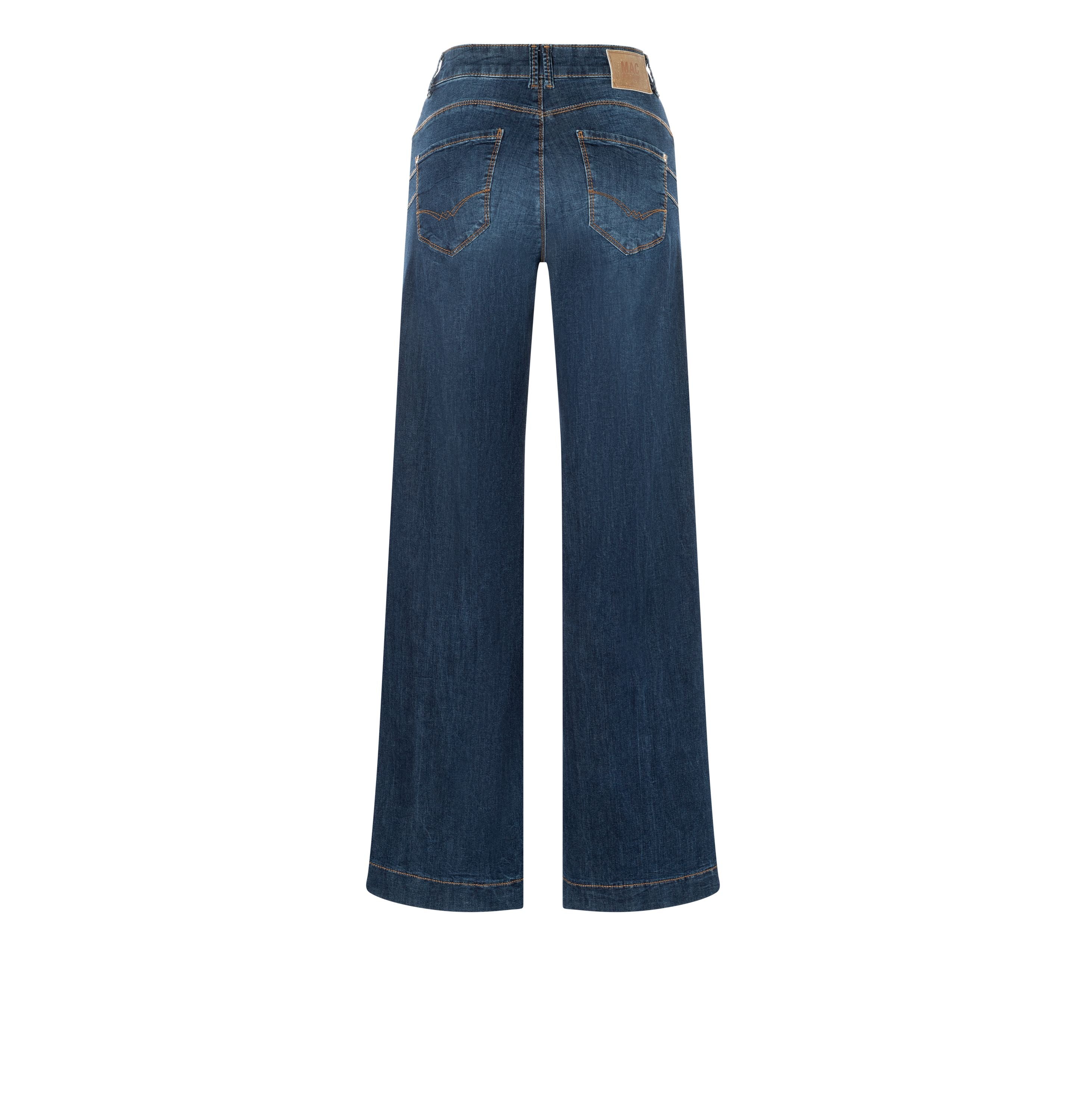 MAC JEANS - RICH PALAZZO, Light weight denim - Wide Fit - 5233-90-0391L-D866 - blau