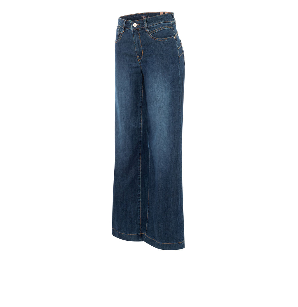 MAC JEANS - RICH PALAZZO, Light weight denim - Wide Fit - 5233-90-0391L-D866 - blau