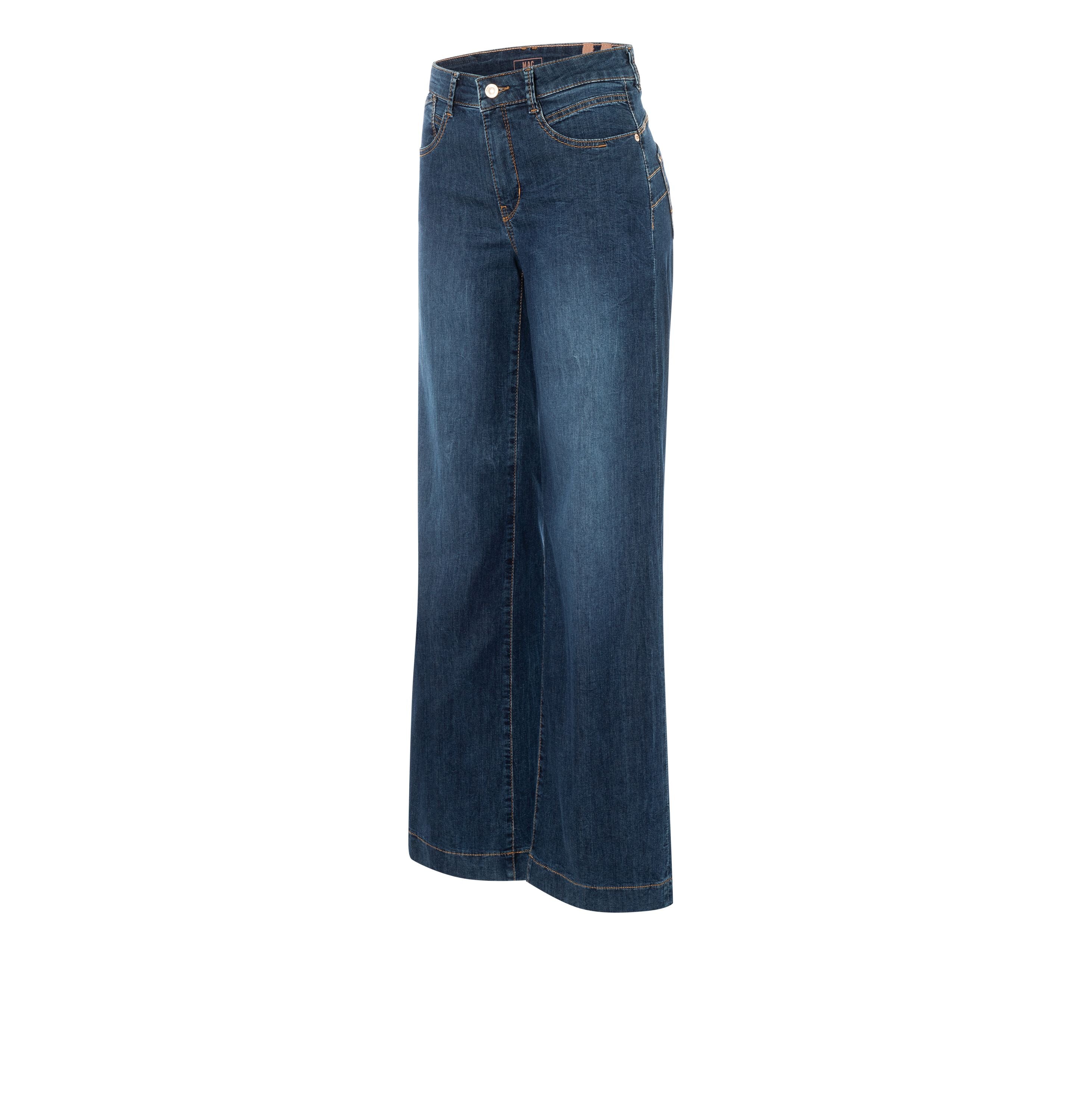 MAC JEANS - RICH PALAZZO, Light weight denim - Wide Fit - 5233-90-0391L-D866 - blau