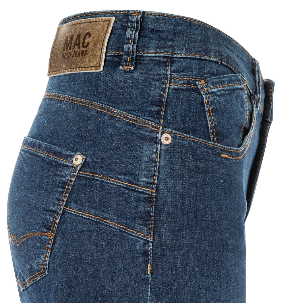 MAC JEANS - RICH PALAZZO, Light weight denim - Wide Fit - 5233-90-0391L-D866 - blau