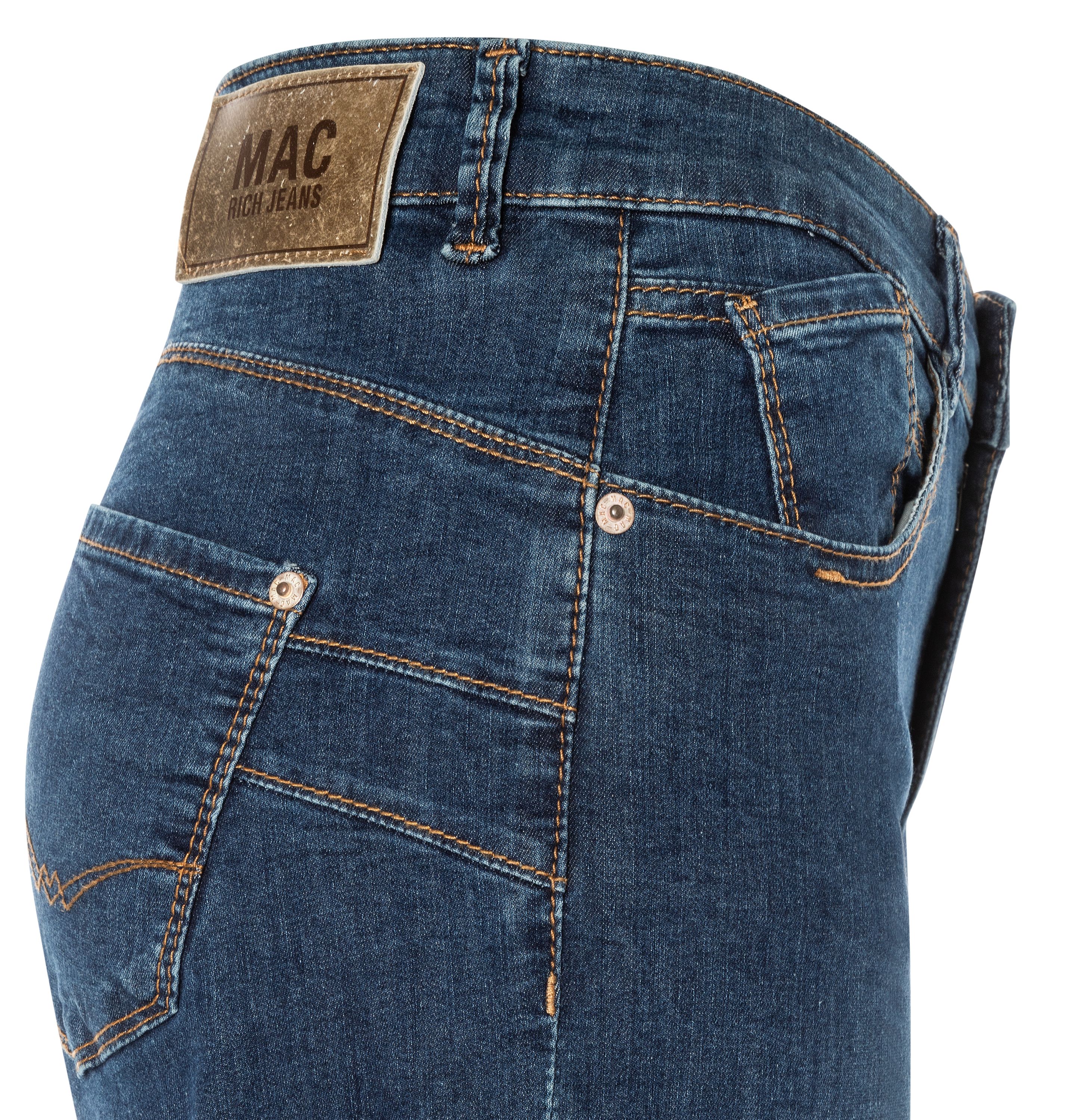 MAC JEANS - RICH PALAZZO, Light weight denim - Wide Fit - 5233-90-0391L-D866 - blau