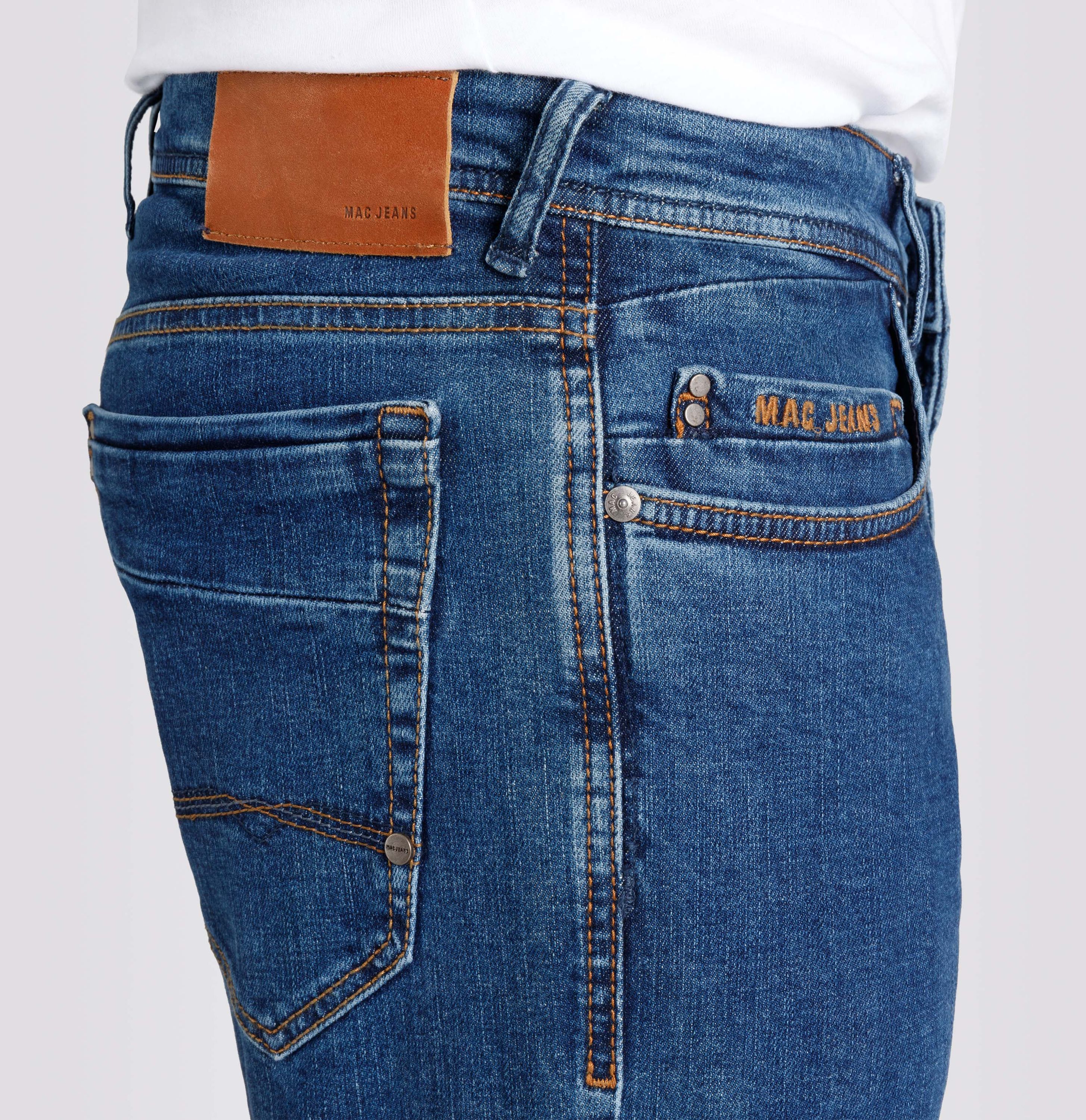 MAC JEANS - Ben, Authentic Denim - Regular Fit - 0384-00-0982L-H608 - blau