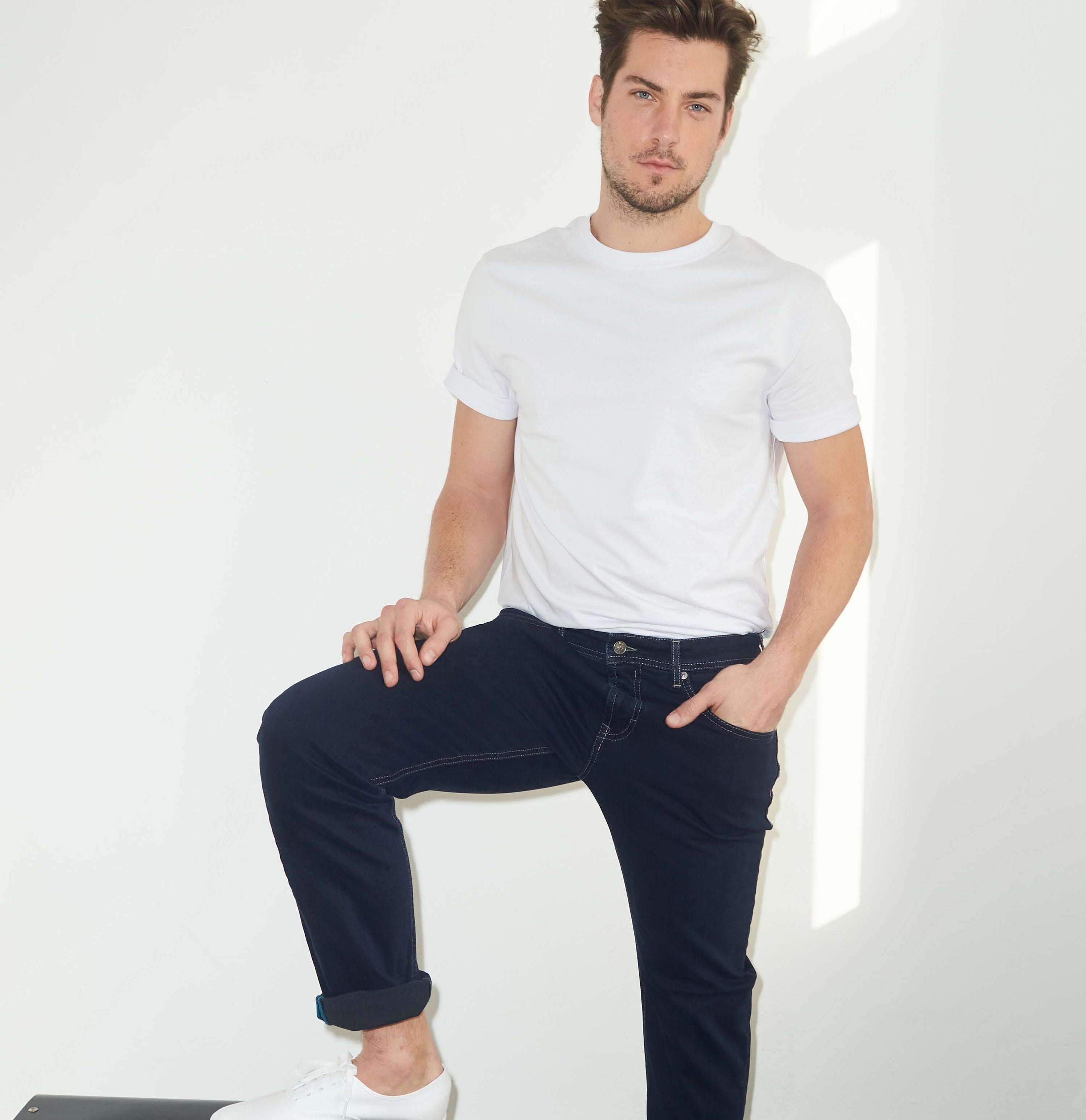 MAC JEANS - Ben, Authentic Denim - Regular Fit - 0384-00-0982L-H799 - blau