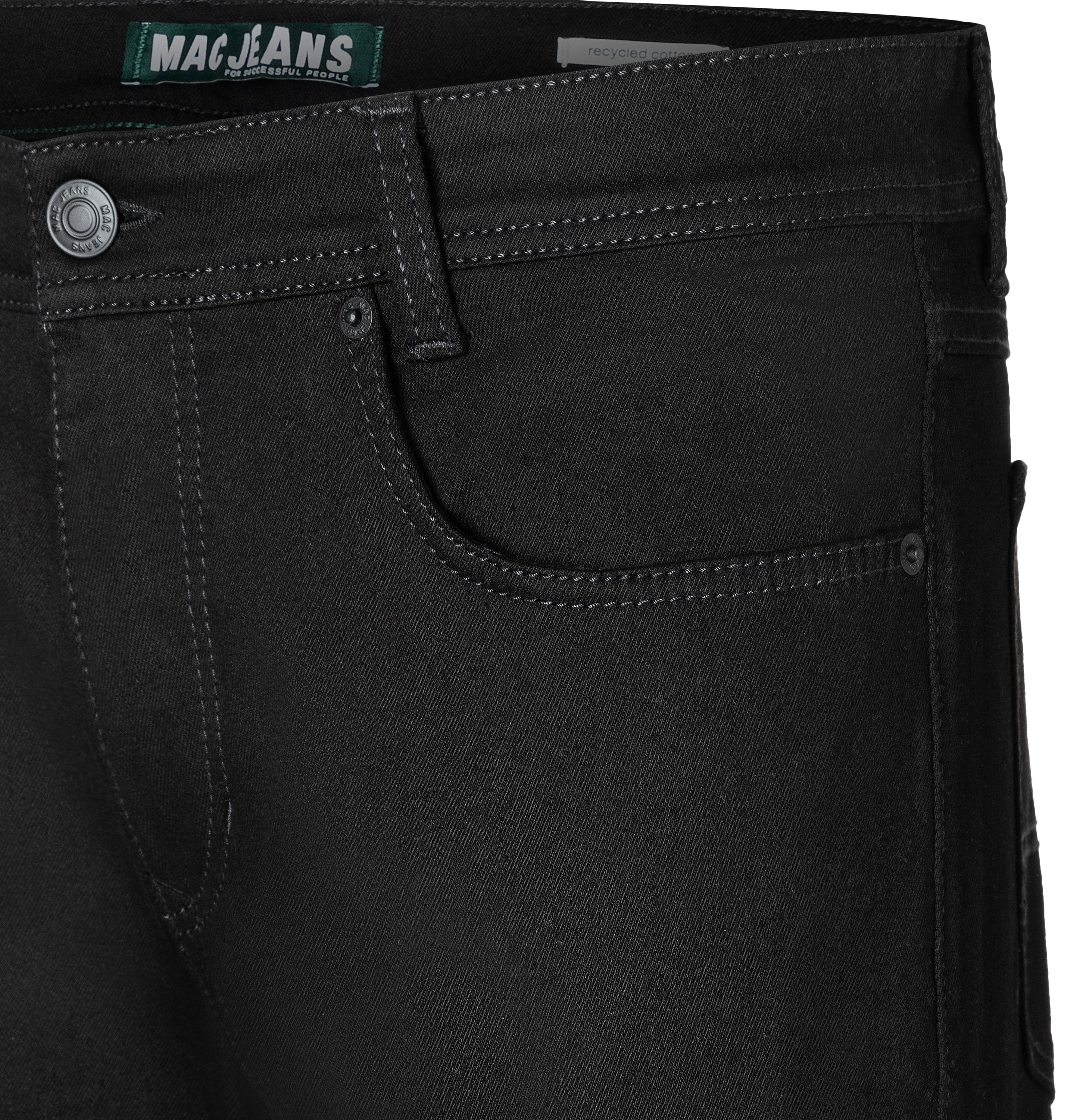 MAC JEANS - Arne, Black Stretch Denim - Modern Fit - 0501-00-0971L-H900 - schwarz