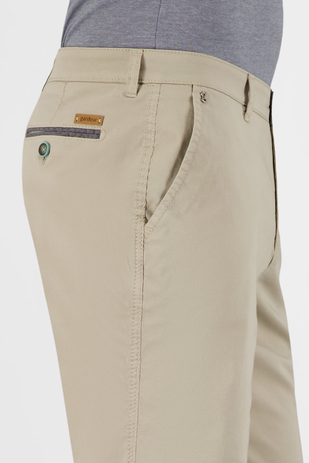 Gardeur Men Herren Hose JASPER-8TN - Modern Fit - JASPER-8TN-410010-1018 - dunkelbeige - Beige