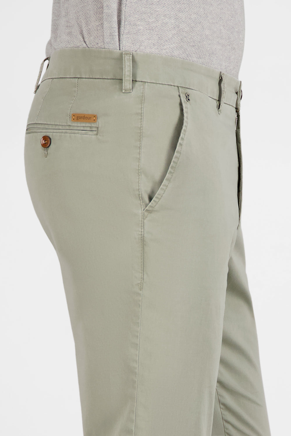 Gardeur Men Herren Hose BONO - Modern Fit - BONO-412671-1072 - pastelgrün - Grün