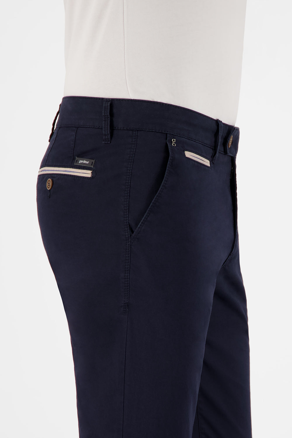 Gardeur Men Herren Hose BENNY-3 - Modern Fit - BENNY-3-412941-68 - marine - Blau
