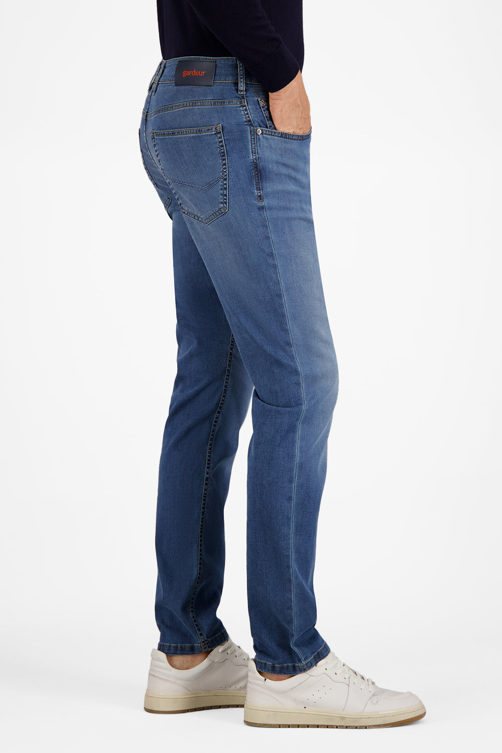 Gardeur Men Herren Hose BRADLEY-1 - Modern Fit - BRADLEY-1-470771-7166 - light stone used - Blau