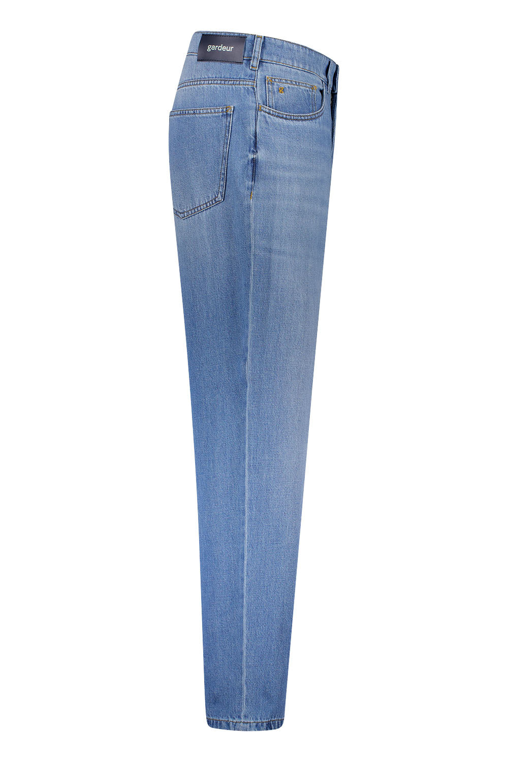 Gardeur Men Herren Hose LUCA - Loose Fit - LUCA-471901-7166 - light stone used - Blau