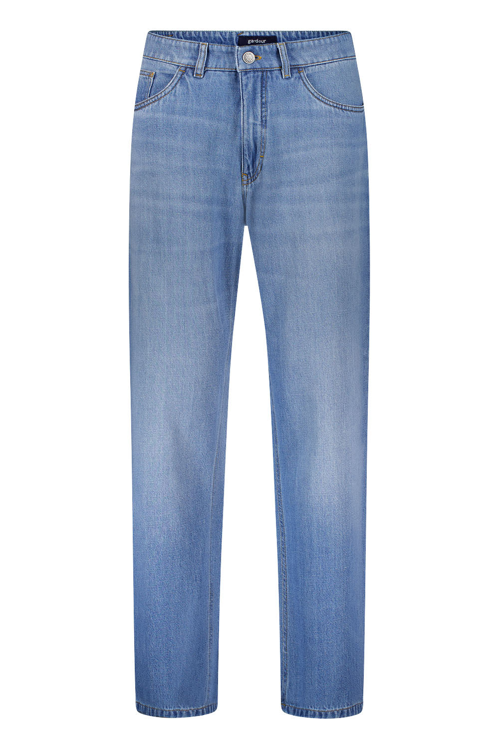 Gardeur Men Herren Hose LUCA - Loose Fit - LUCA-471901-7166 - light stone used - Blau